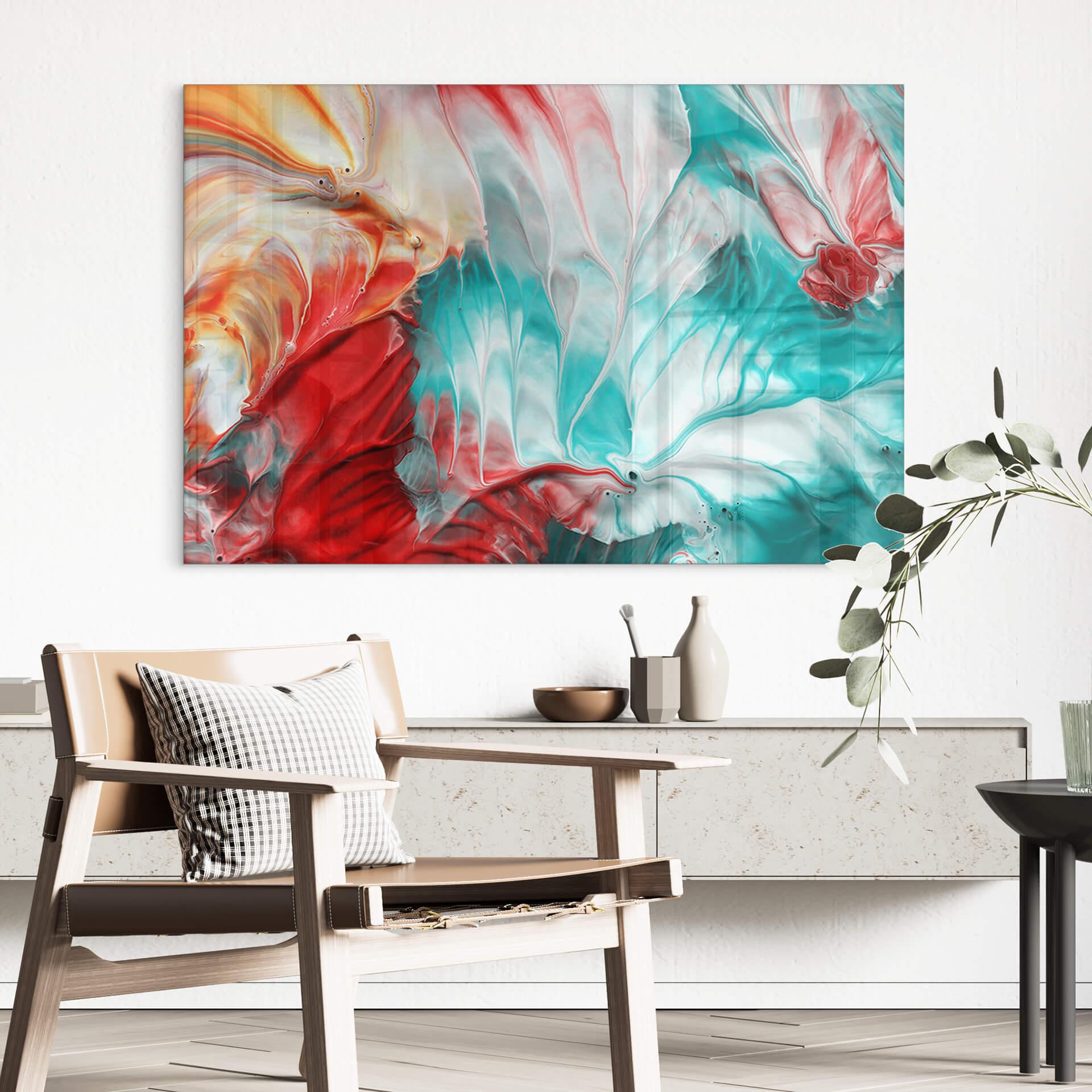 Tableau sur verre Westum - Saisons abstraites