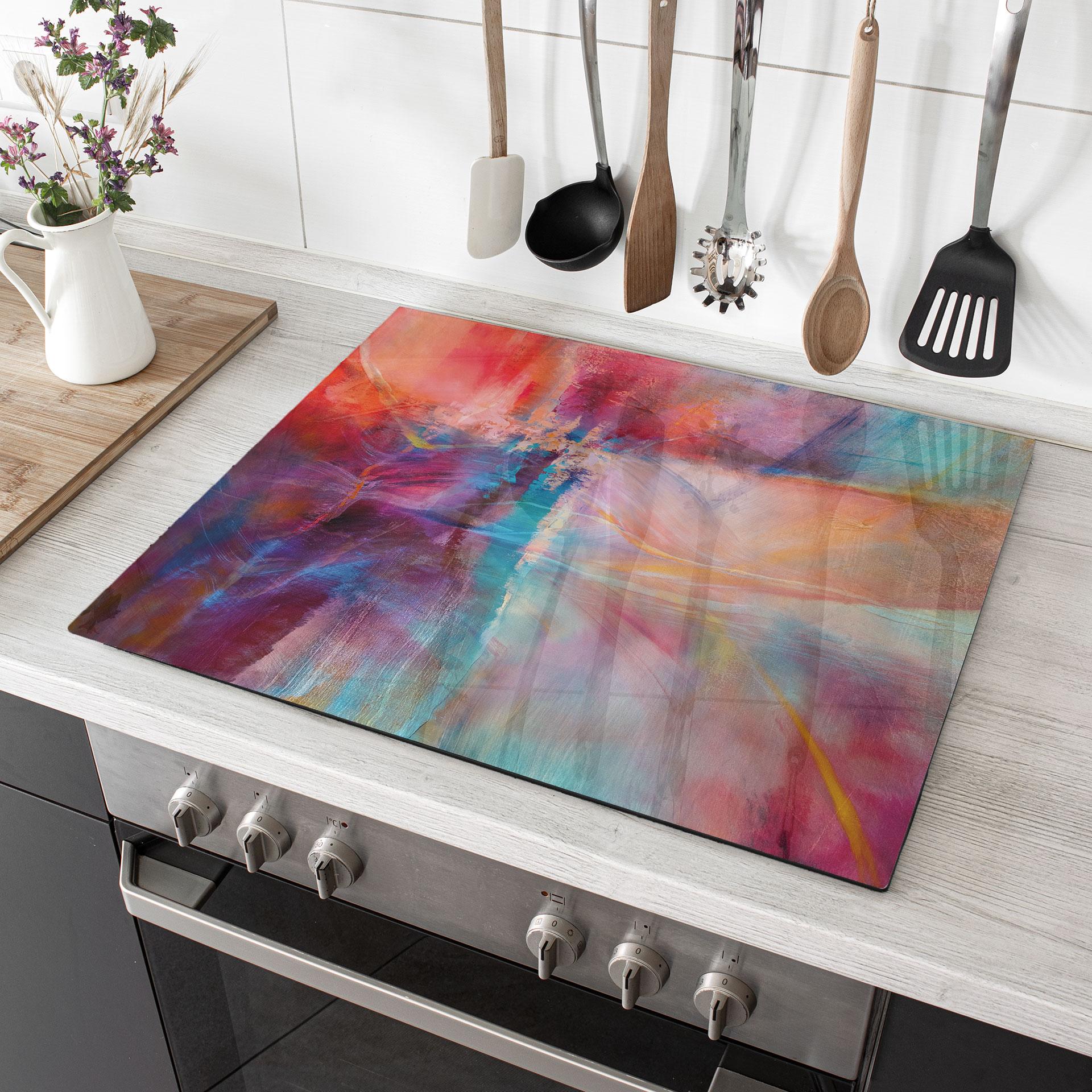 Dækplade til komfur Blid farvetåge i bevægelse - Schmucker