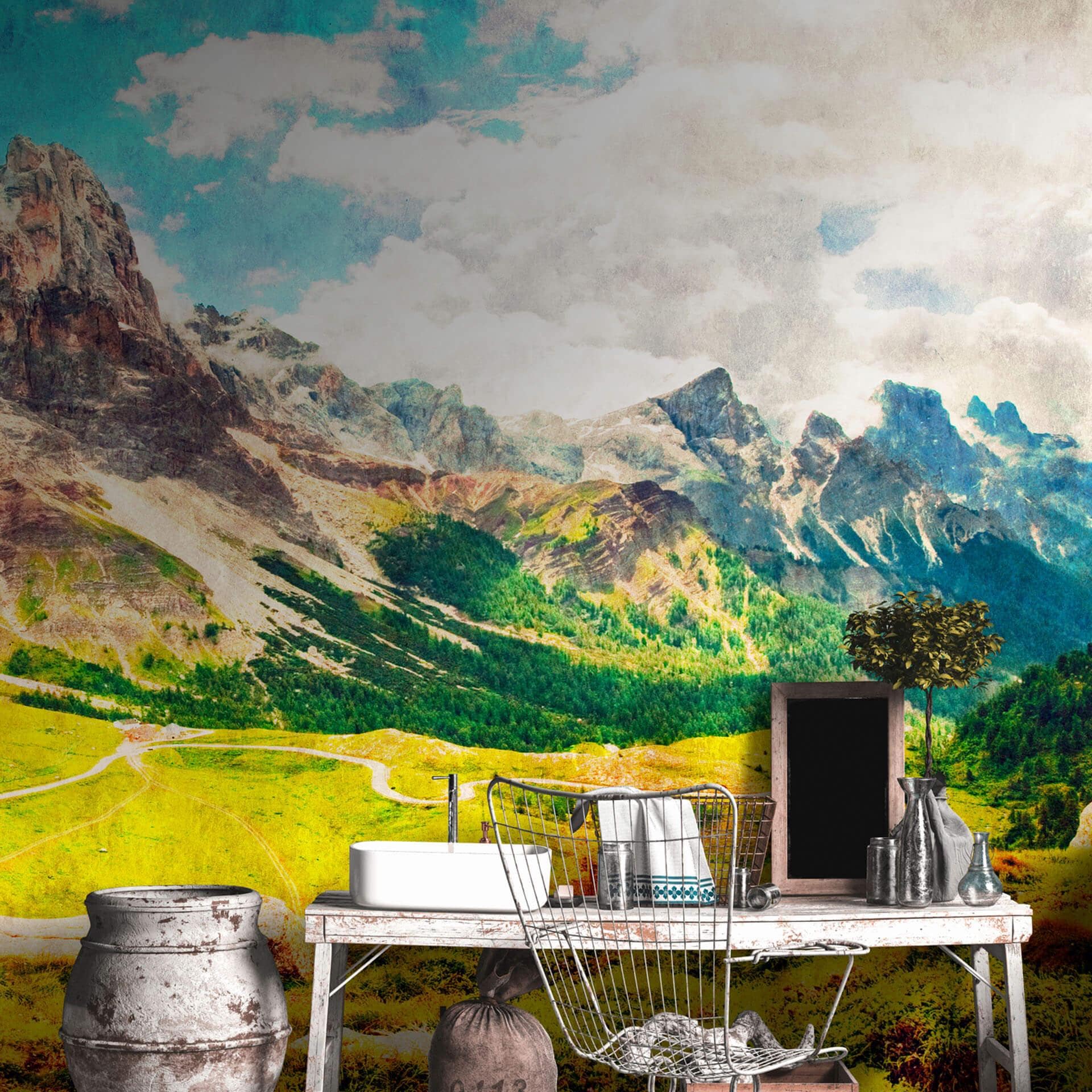 Livingwalls Fototapet Walls by Patel 2 dolomiti 1