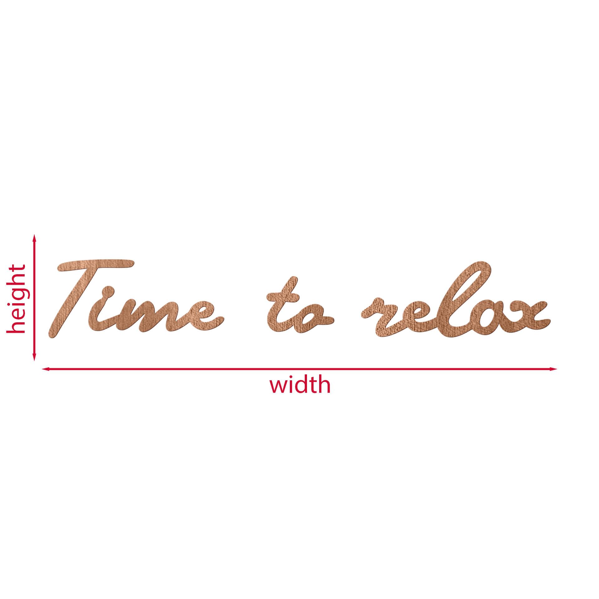Houten Wanddecoratie Mahoniefineer Time to Relax