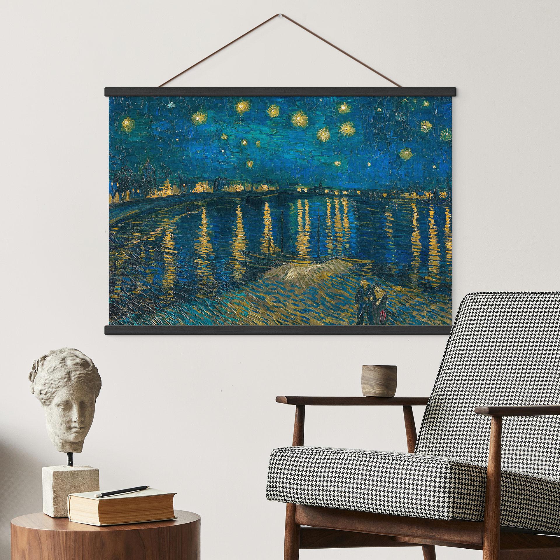 Obraz tkaniny - Gwiaździsta noc 1888 - van Gogh
