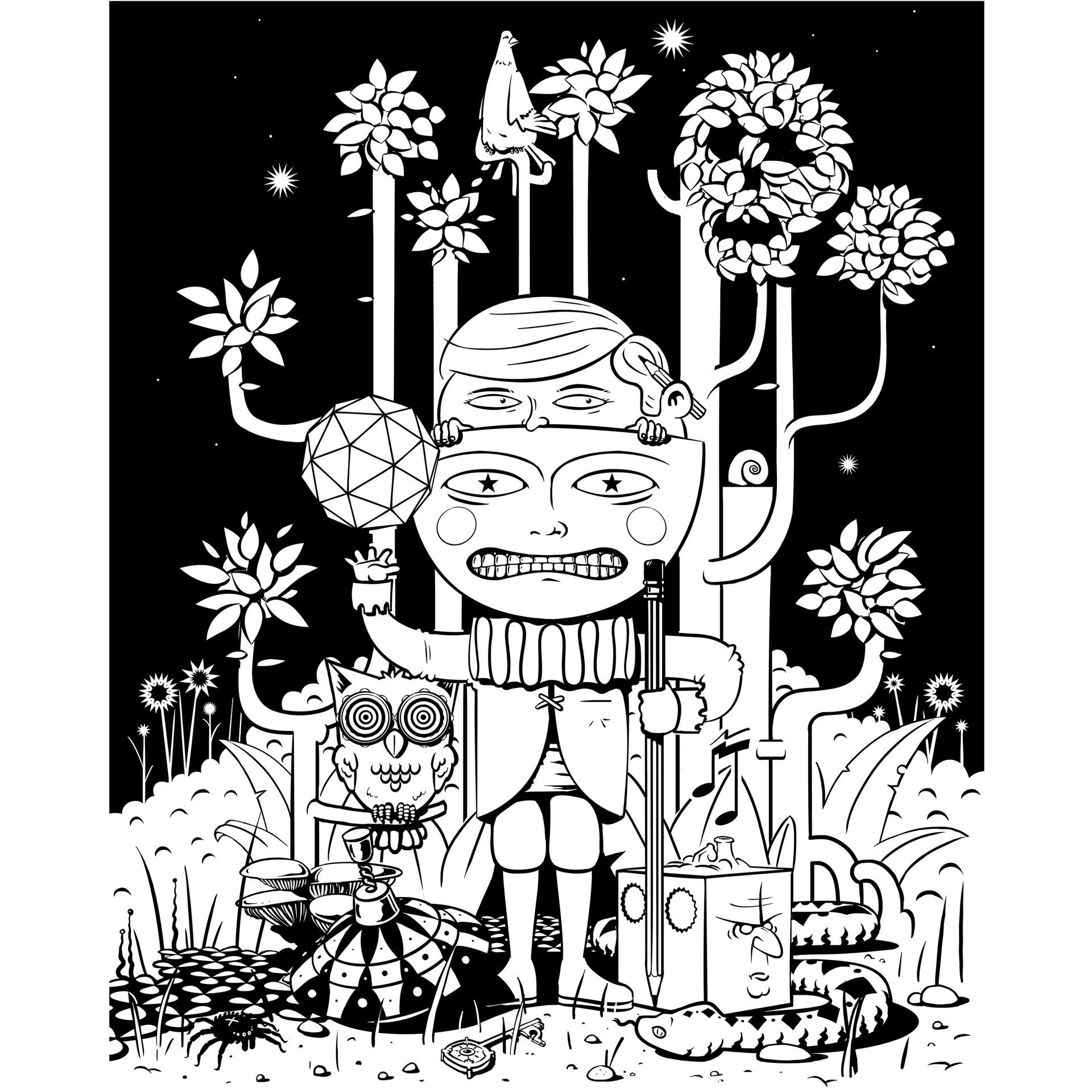Fotobehang Drawstore – In the Woods