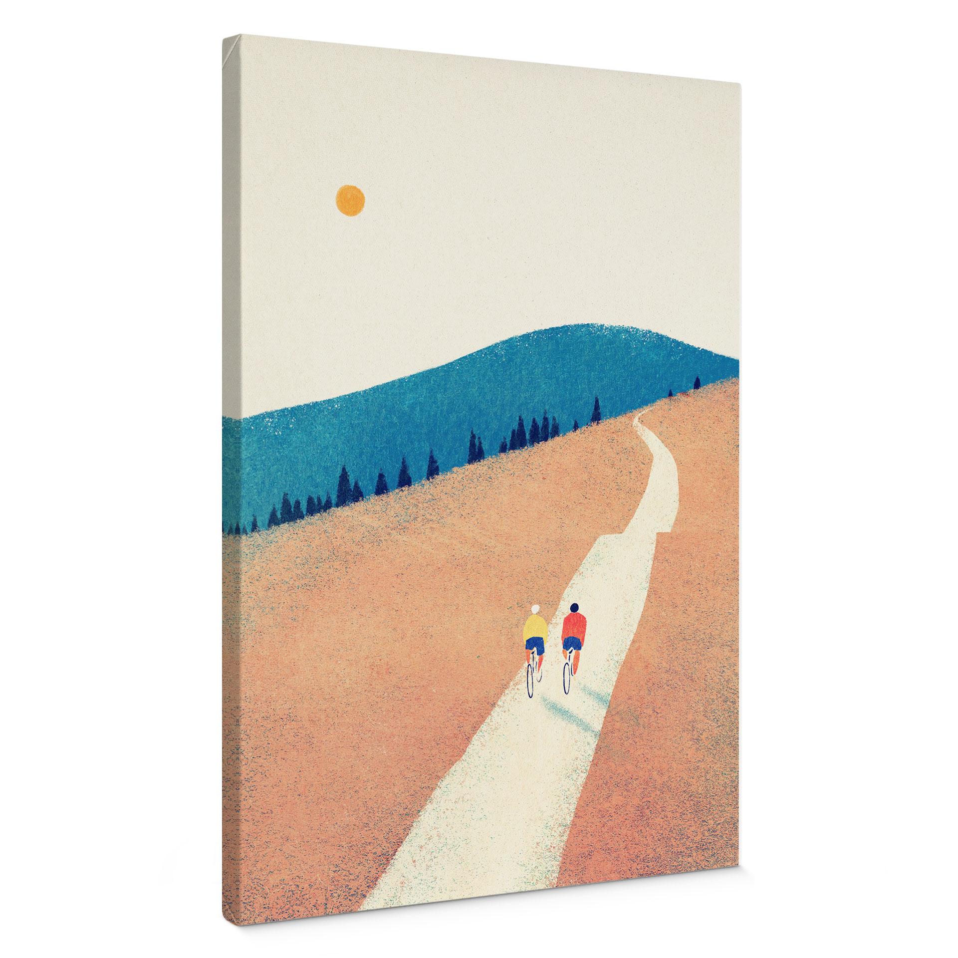 Canvasbillede Cykeltur i bjergene - Rivers