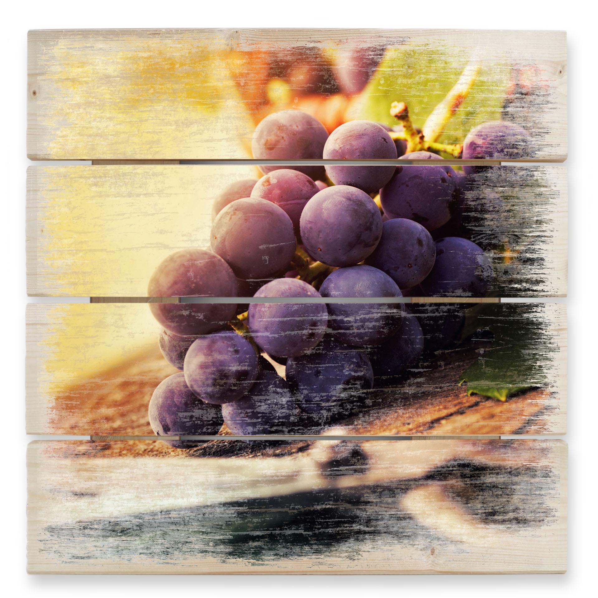Cuadro de madera vendimia - 40x41,5 cm