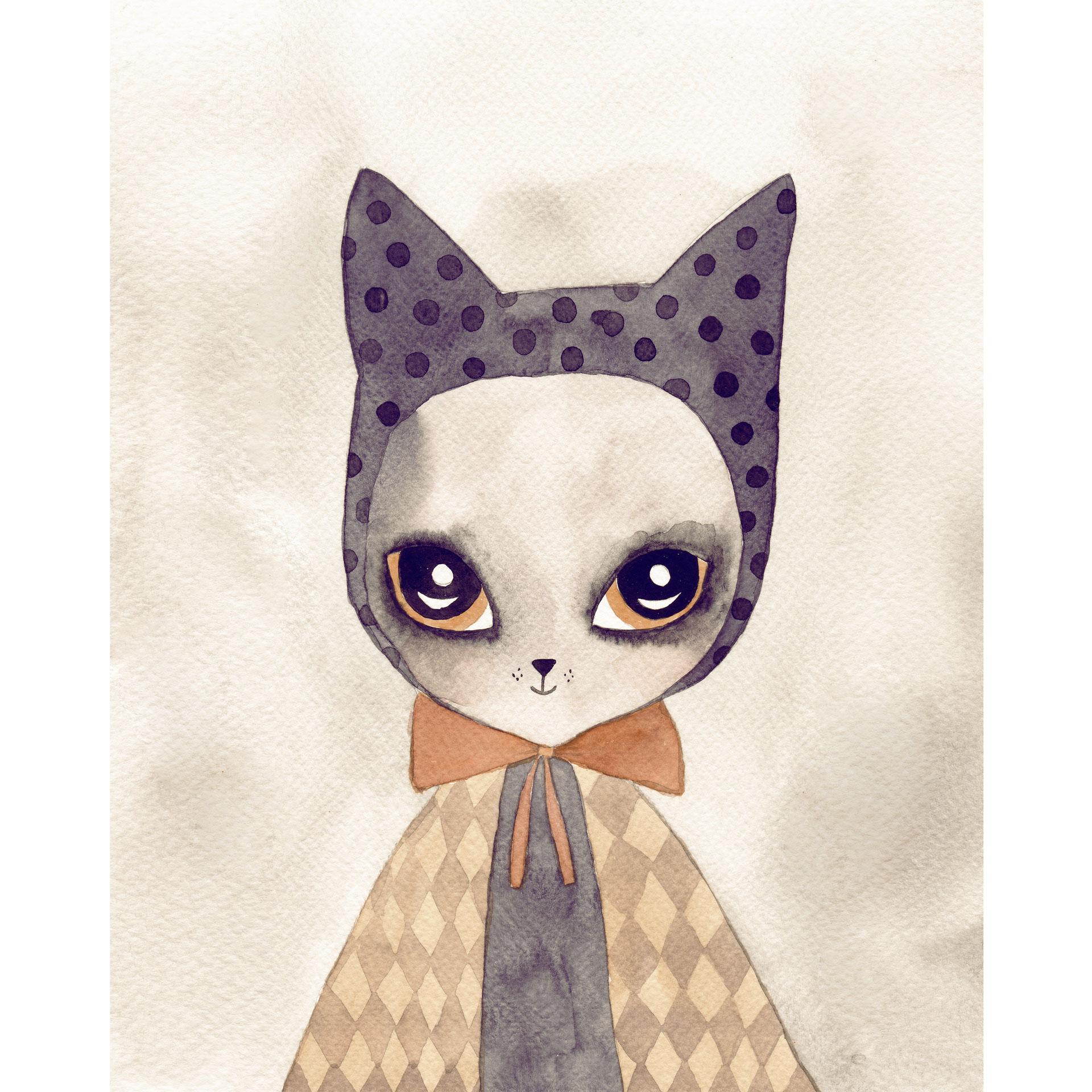 Fotobehang Carnival Cat