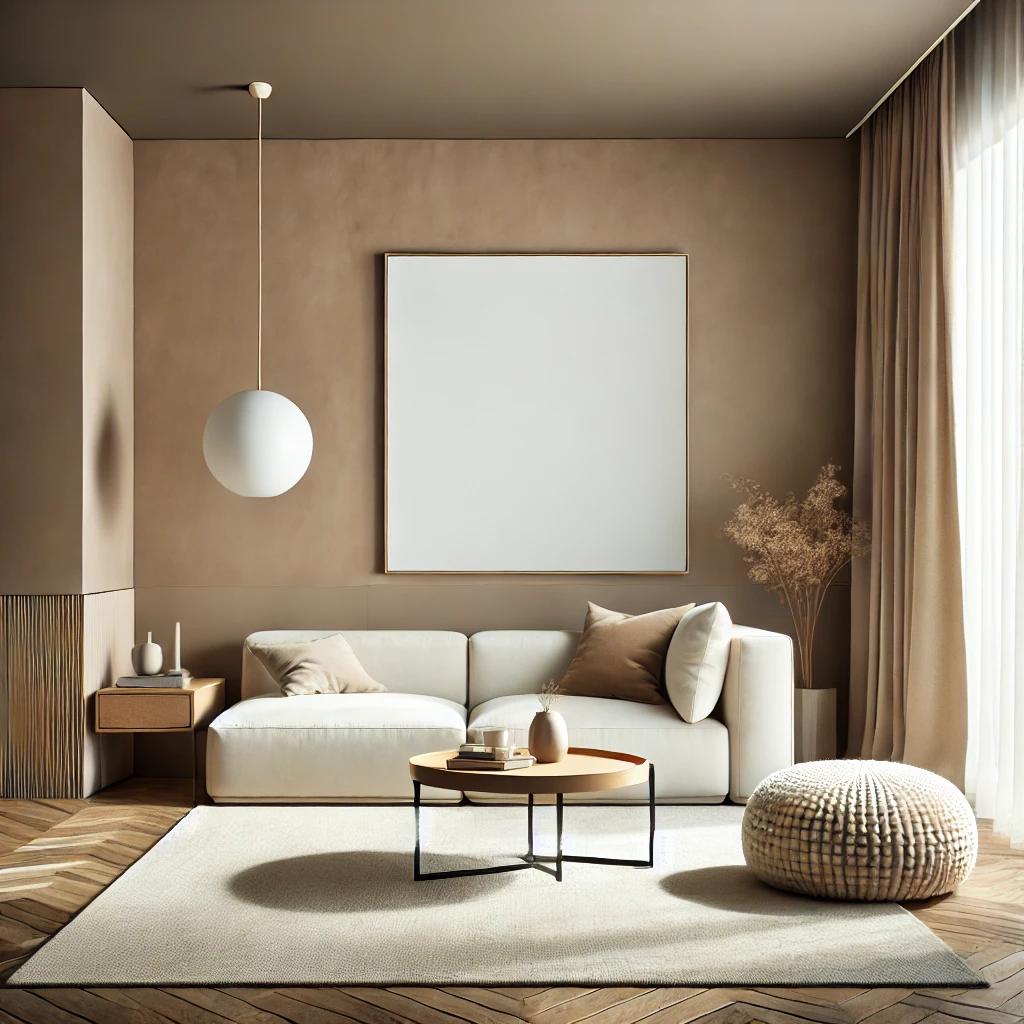 Pintura interior marrón satinado mate I Latte Macchhiato | crear un ambiente acogedor y tranquilo en