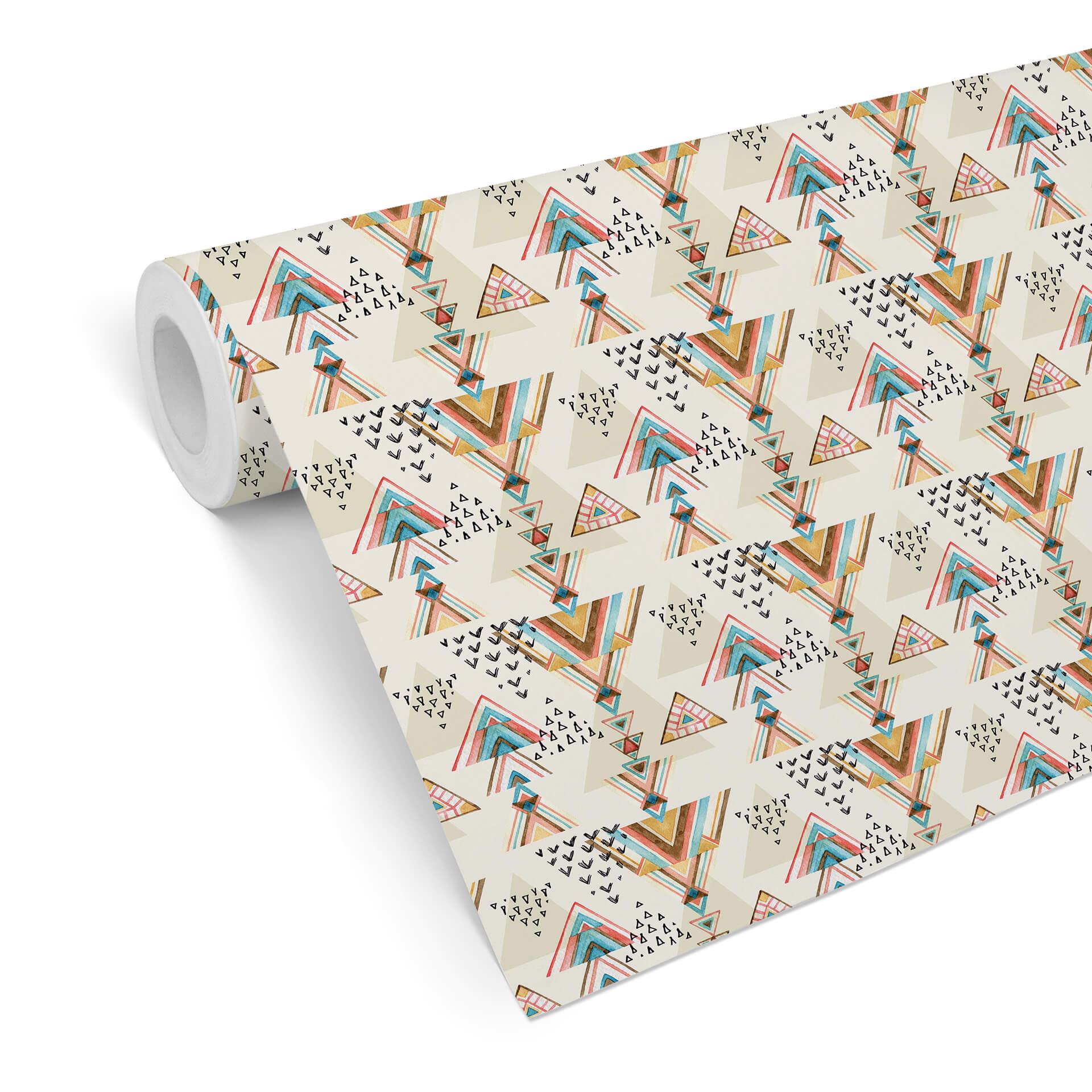 Mønstret tapet Bohemian Triangles