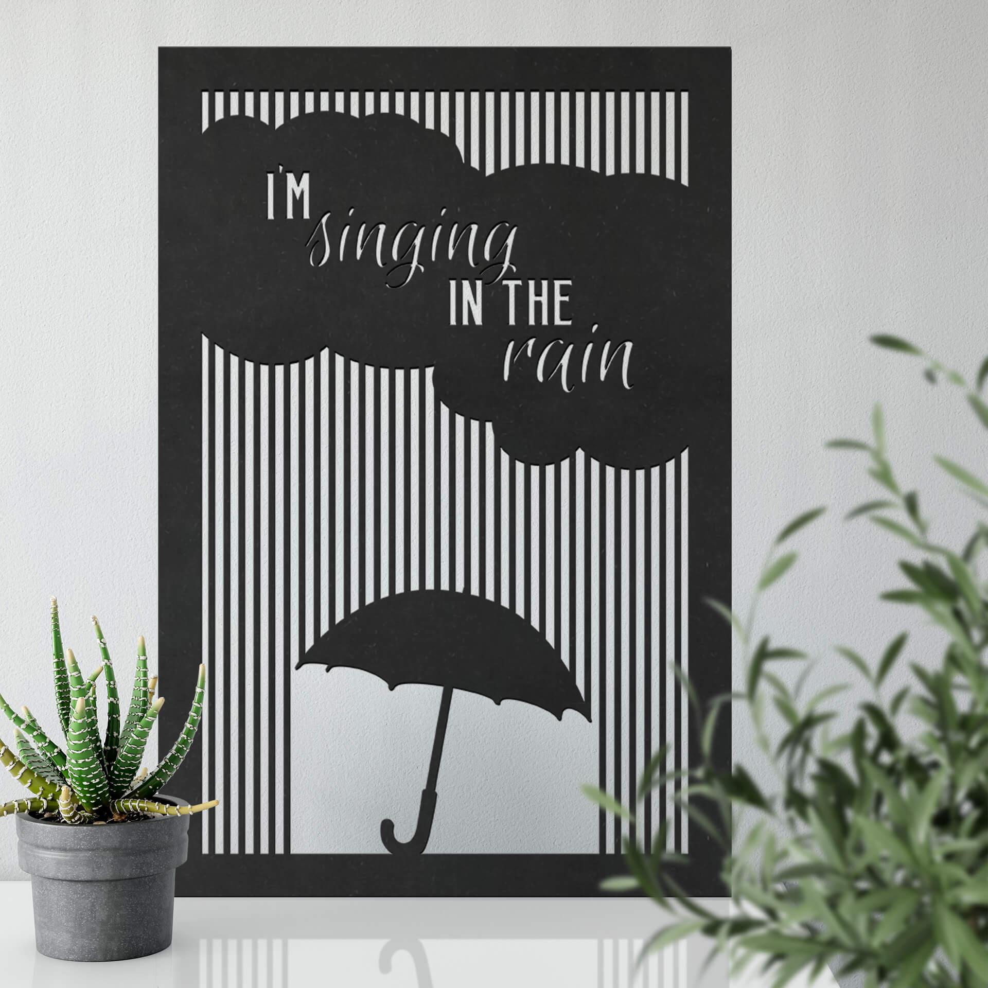 MDF - Decoración en madera Canto bajo la lluvia