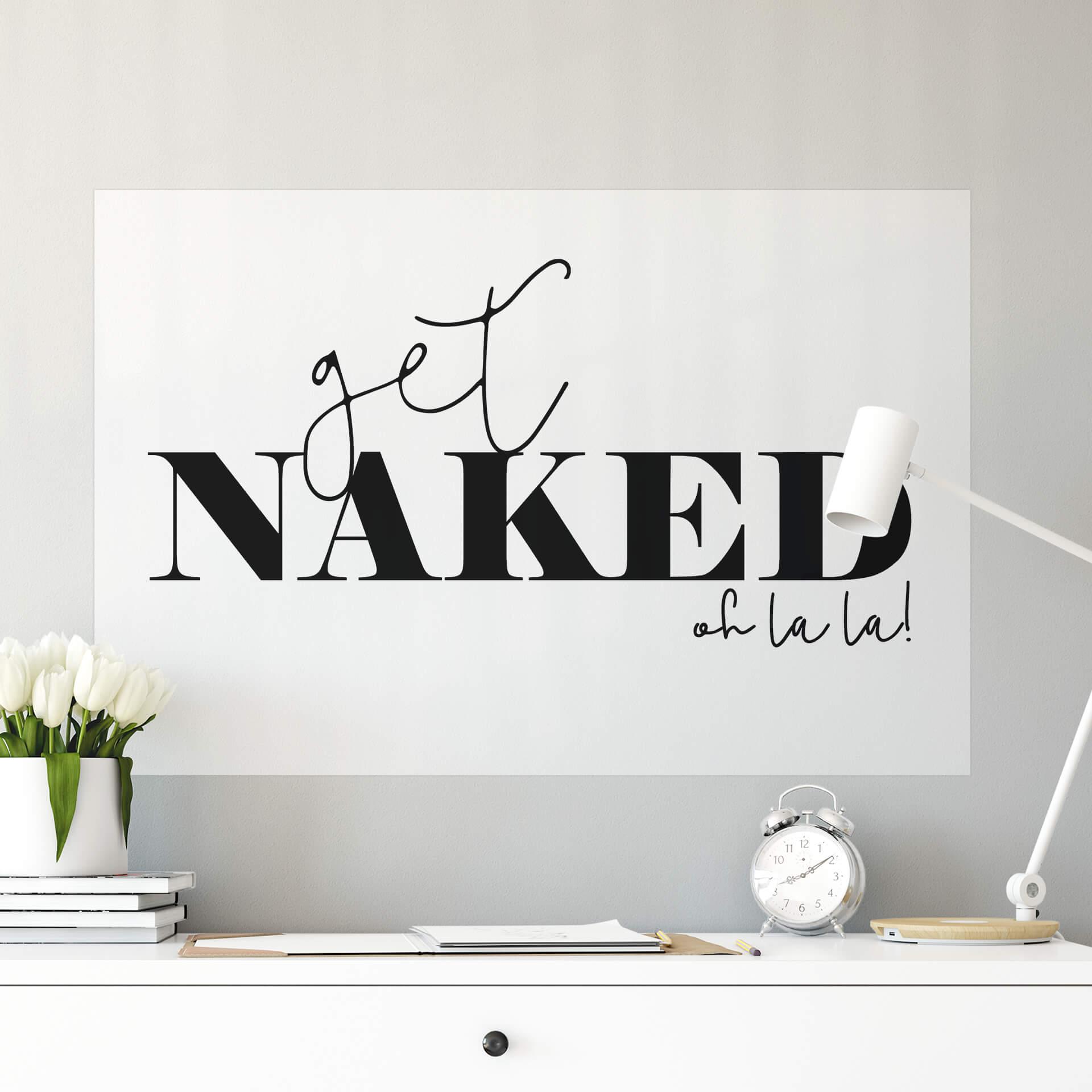 Wallprint Get naked