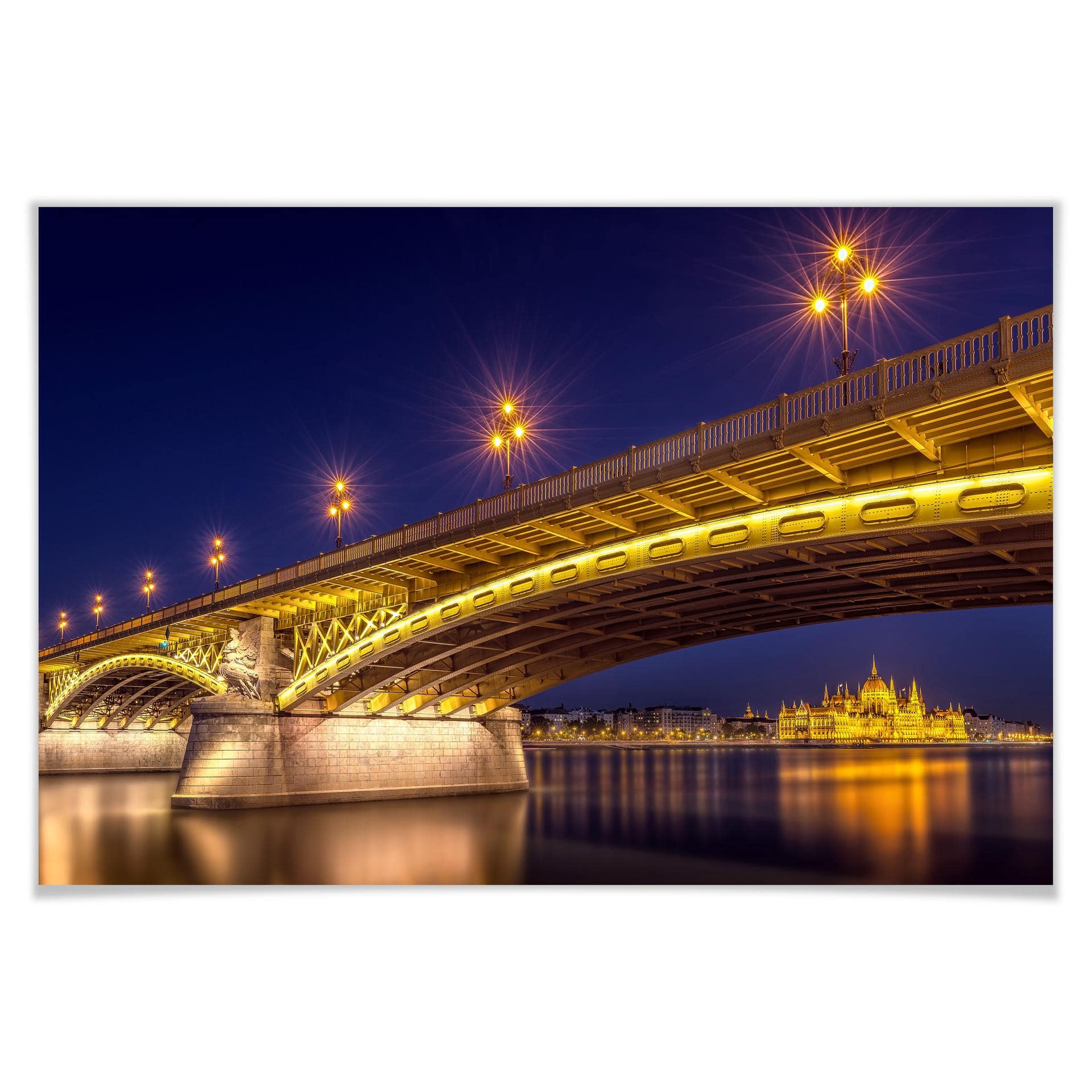 Poster - Mørkeberg - Budapest la nuit