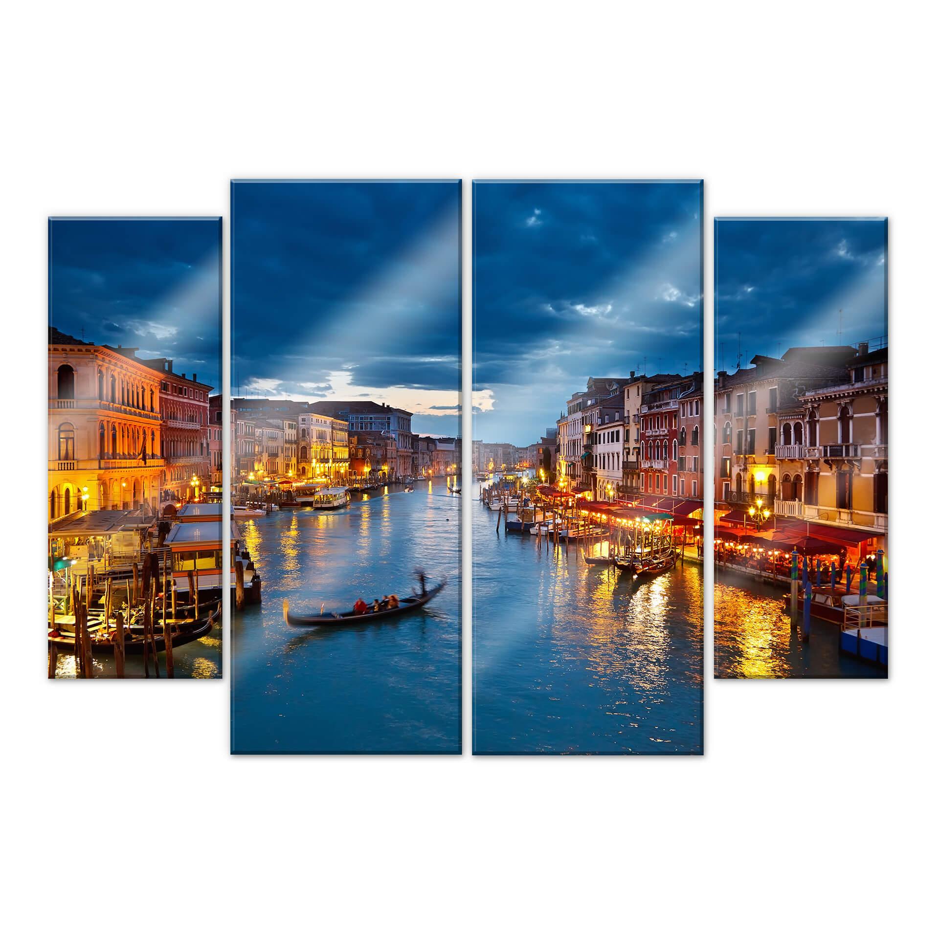 Akrylbillede Grand Canal i Venedig (4-delt)