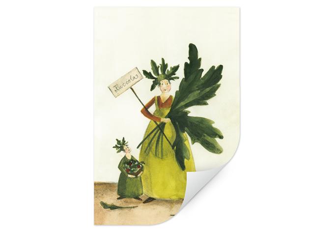 Wallprint Leffler -  Ruccolamädchen