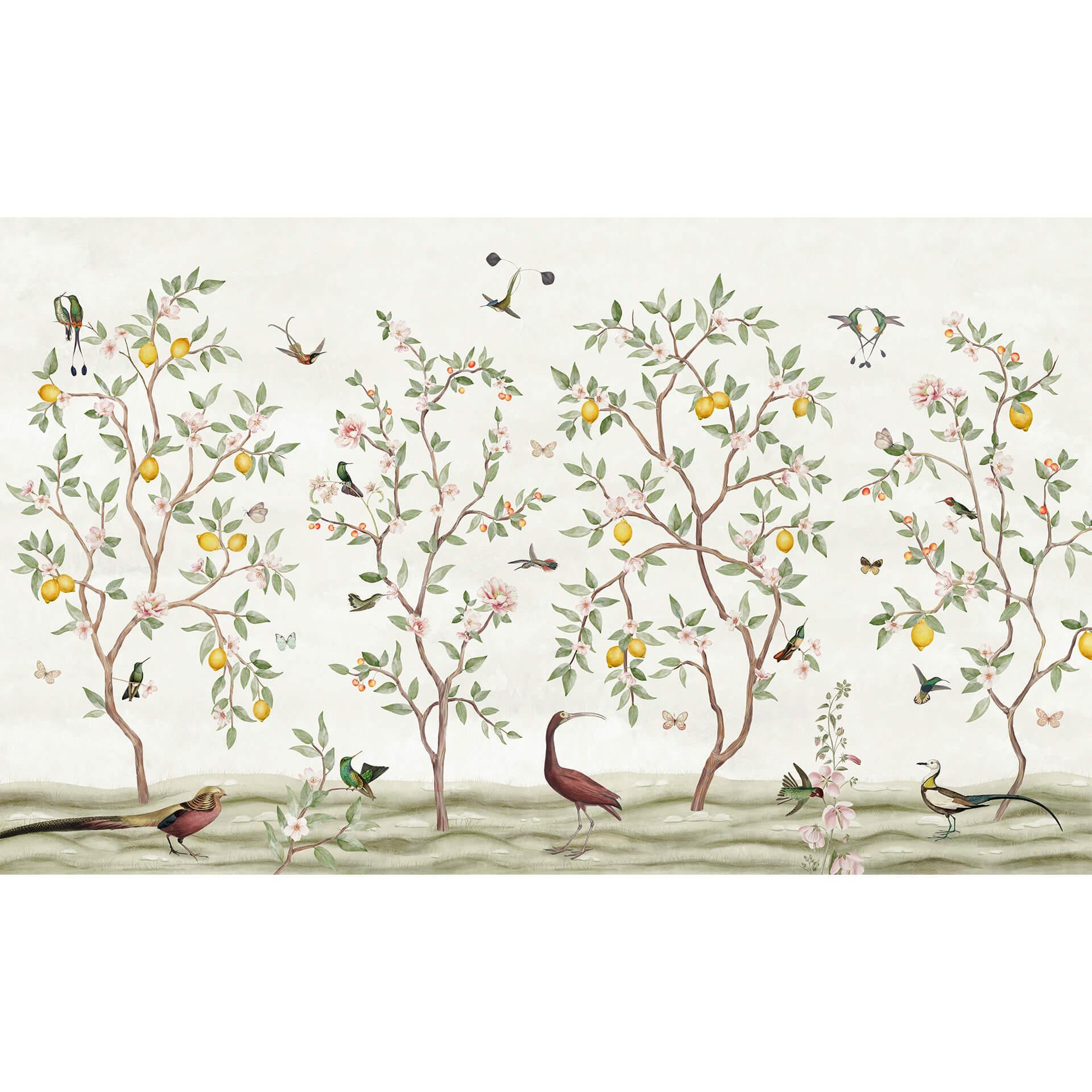 Fotobehang Sir Edward - Lemon Tree Chinoiserie