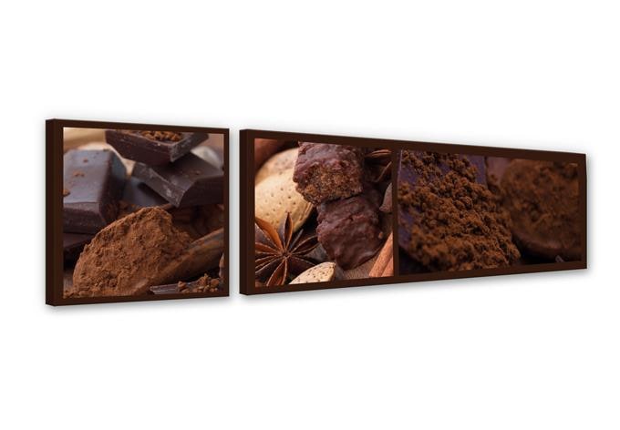 Chokolade drøm set (2 dele) - Lærredsprint
