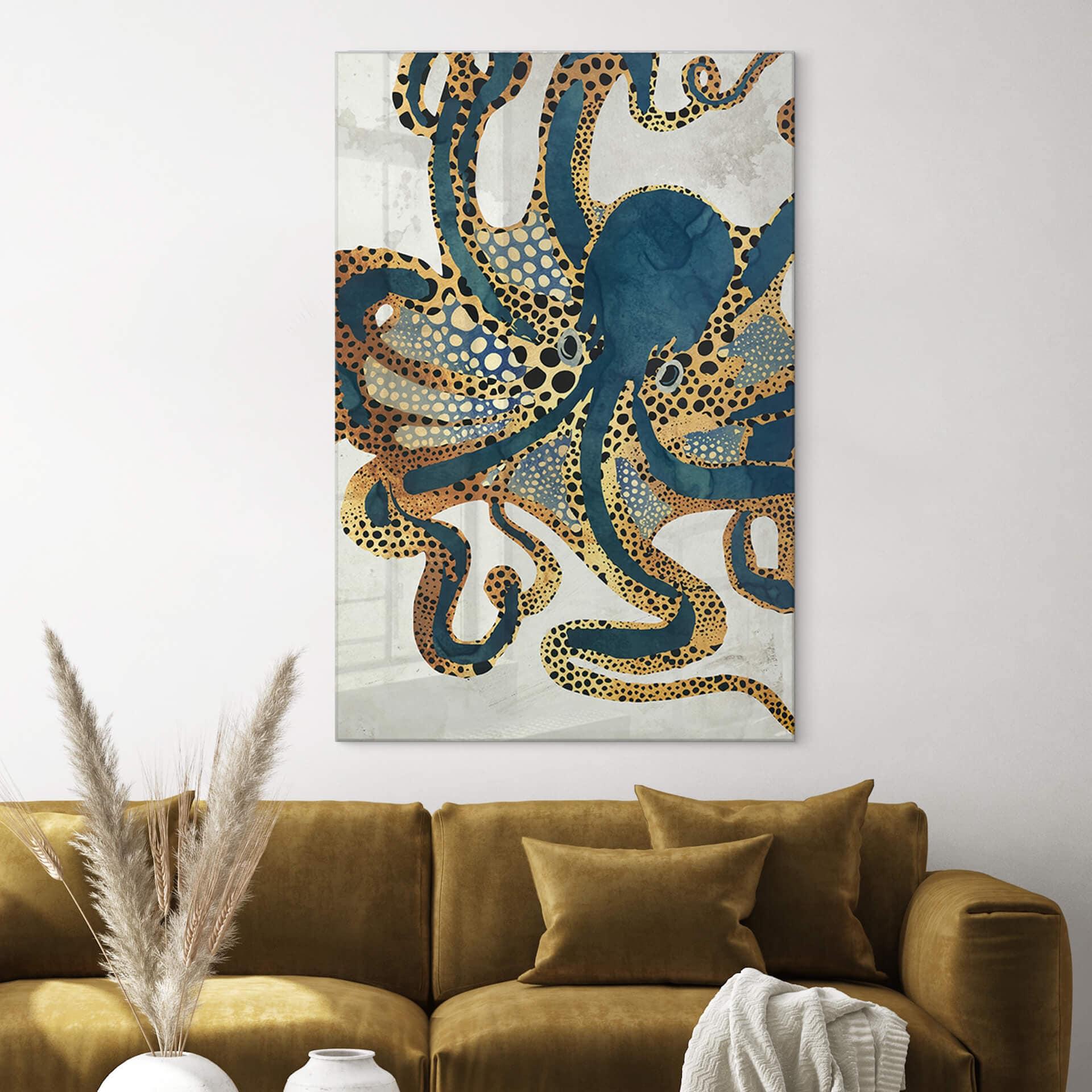 Plexiglas SpaceFrog Designs - Gouden Octopus