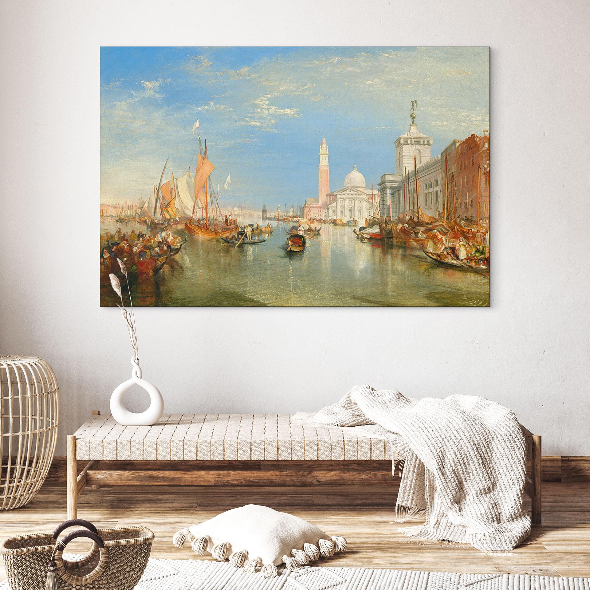 Wandbild Turner - Venedig, Dogana und S. Giorgio Maggiore - Alu-Dibond