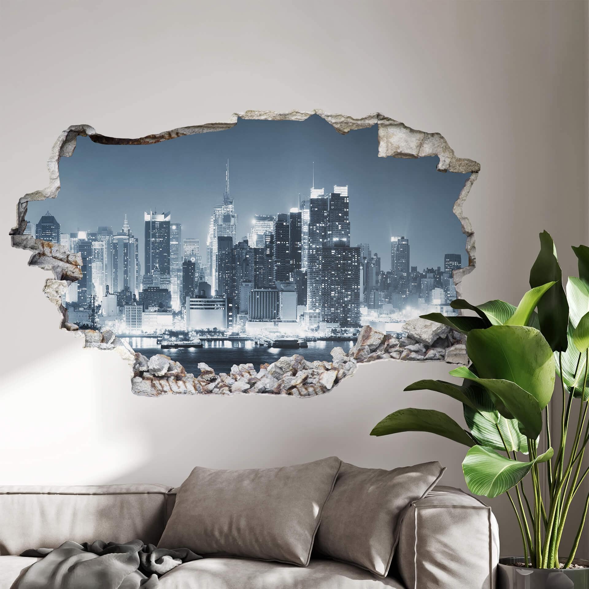3D Wallsticker New York at Night 1