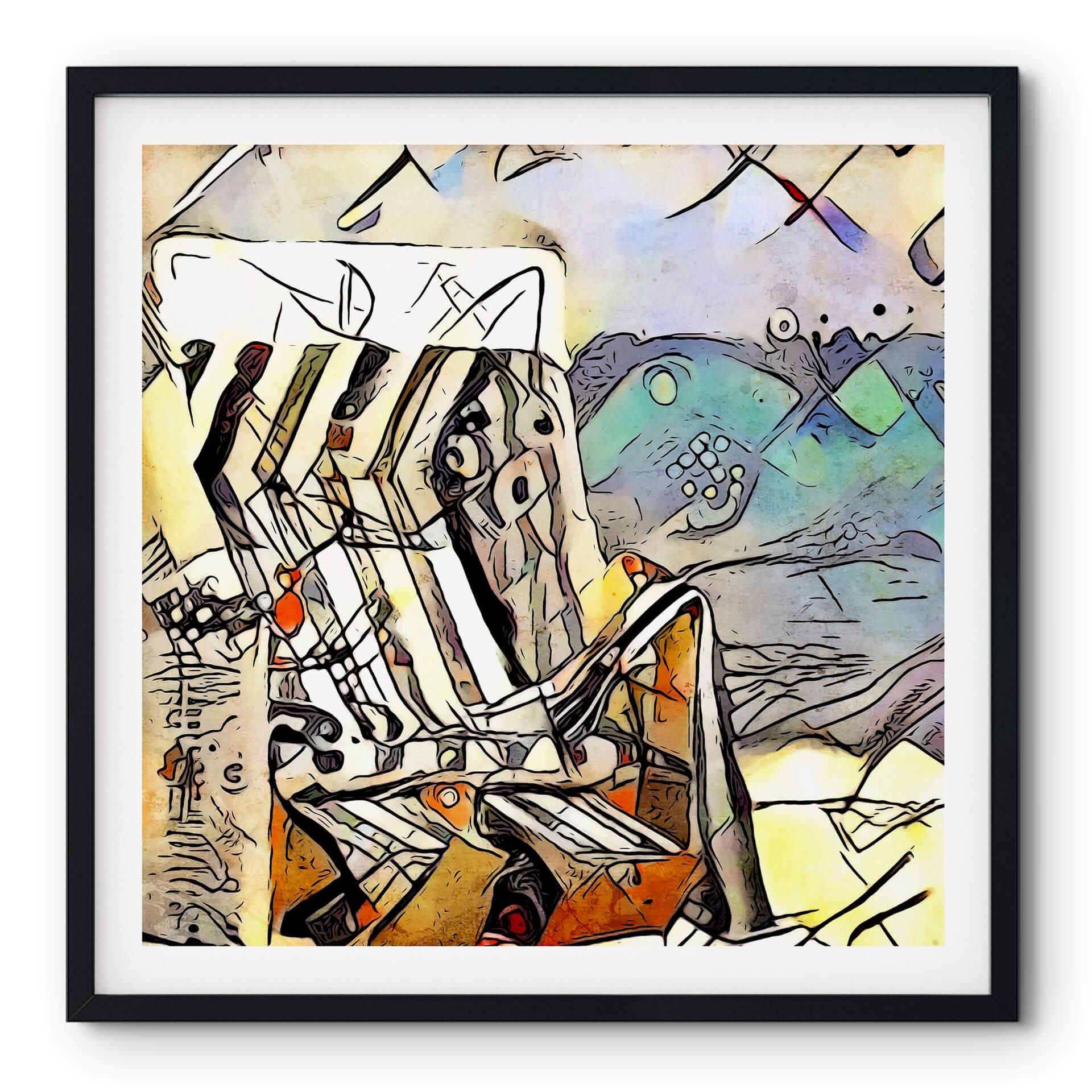 Poster Zamart - Kandinsky möter Warnemünde - Square