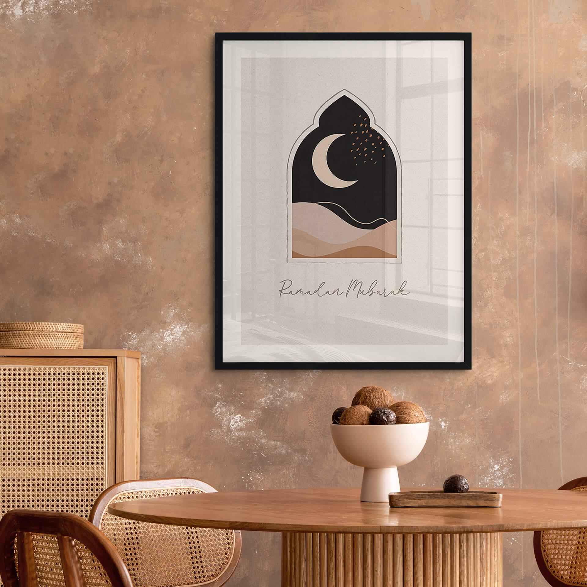Poster Ramadan Mubarak - Maansikkel