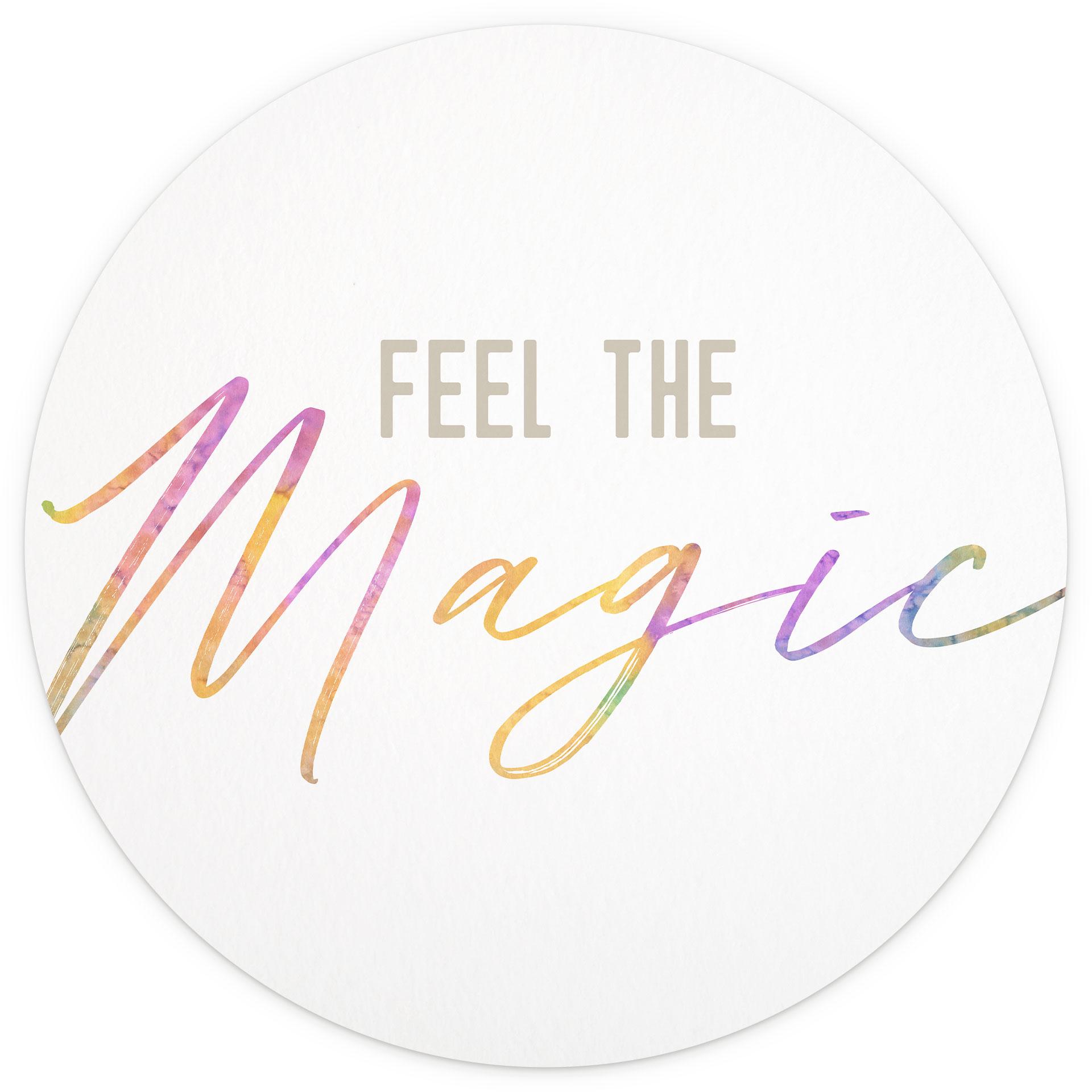 Behangcirkel Feel the magic - vliesbehang/zelfklevend vliesbehang