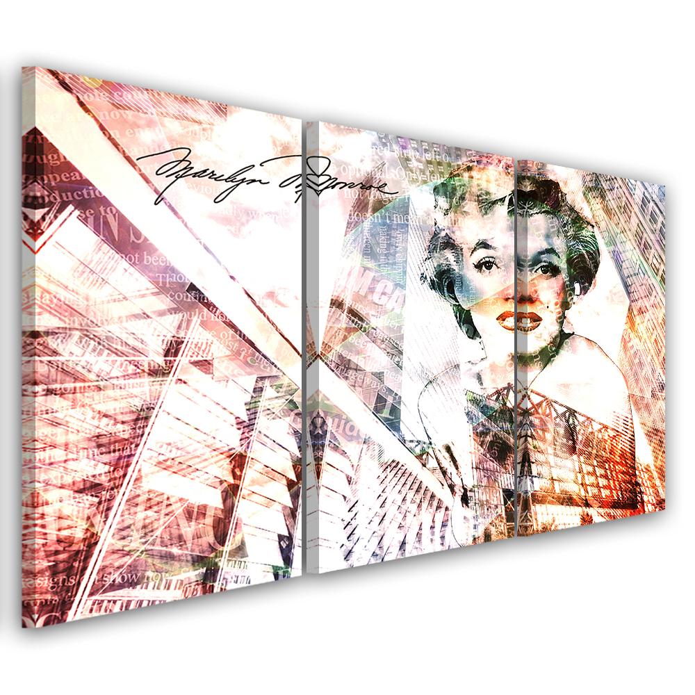 3-delt lærredstryk, Marilyn Monroe