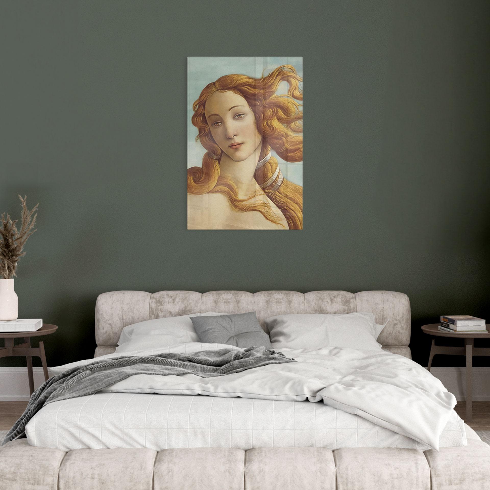 Glasbillede - Portræt af Venus - Inspireret af Botticelli