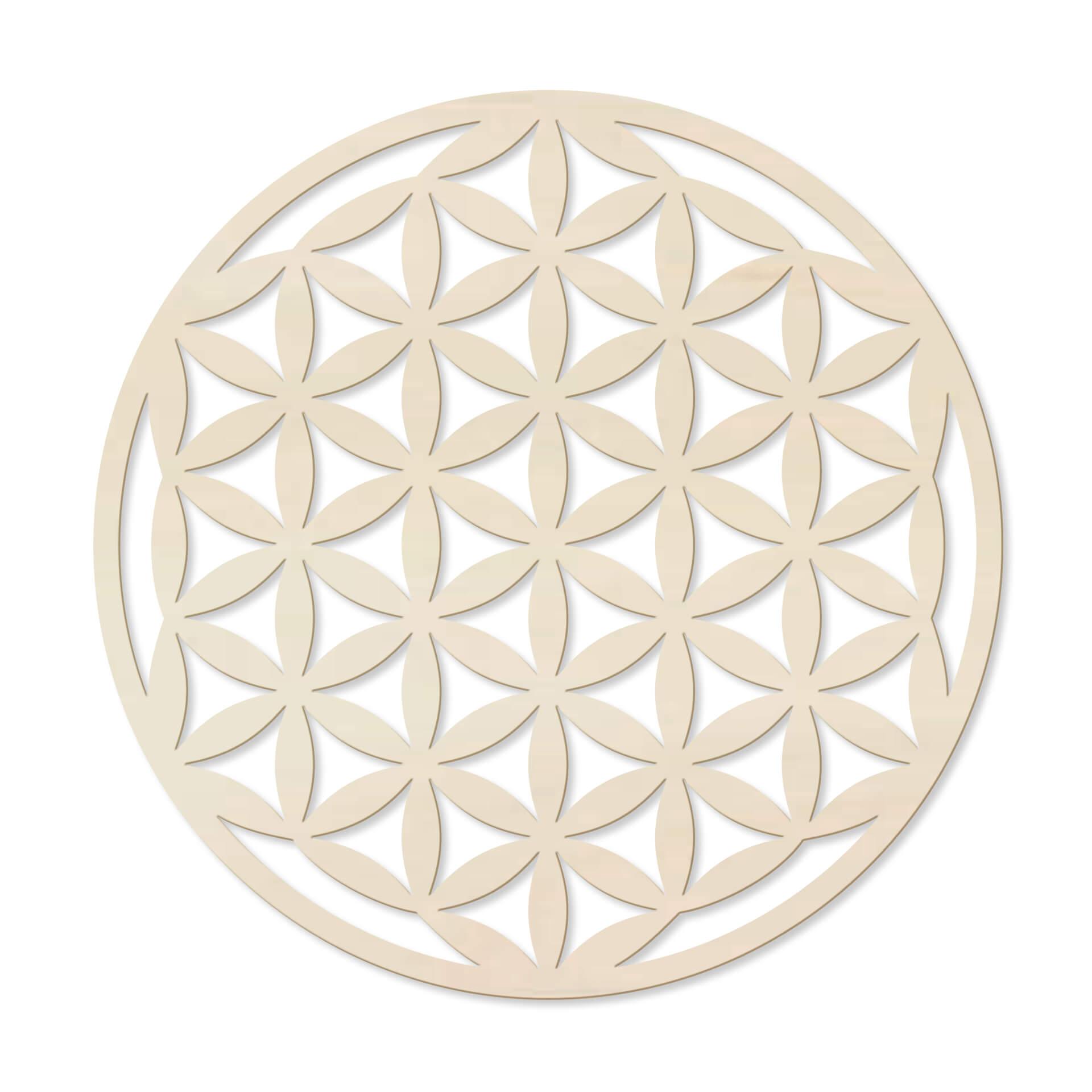 Decoro in legno - Mandala -pioppo