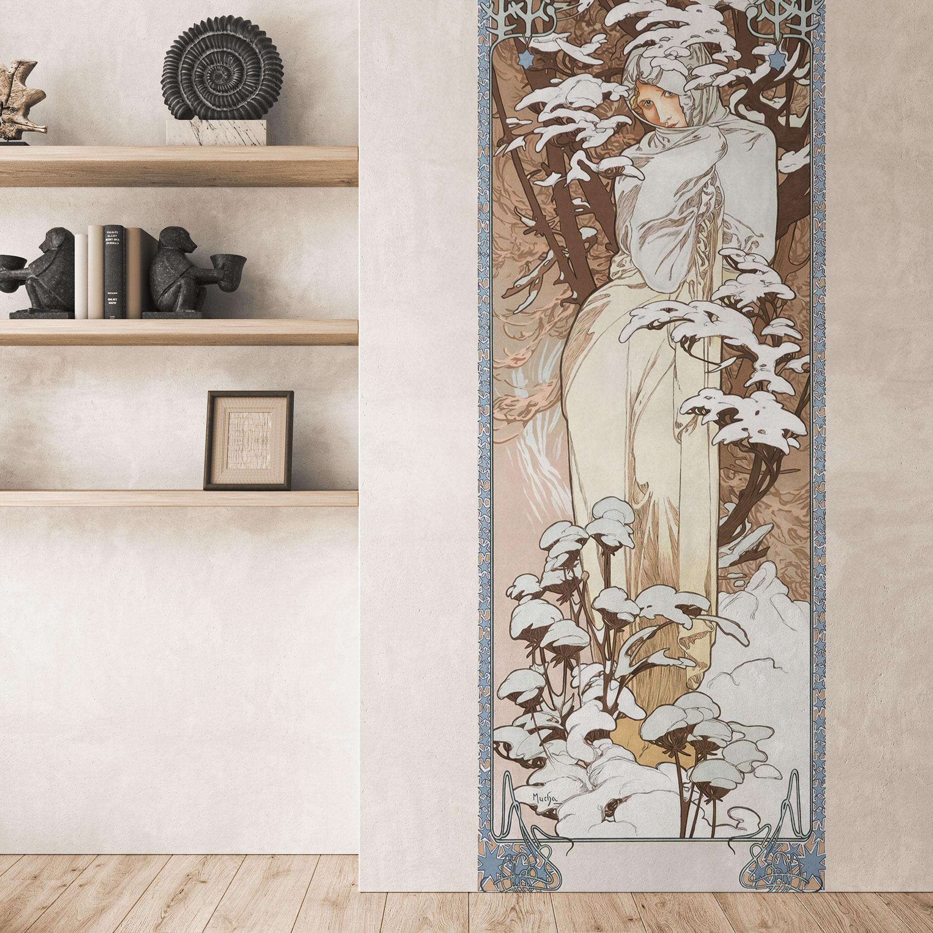 Fototapet Årstider: Vinter 1900 | Kunst til stuen - Mucha