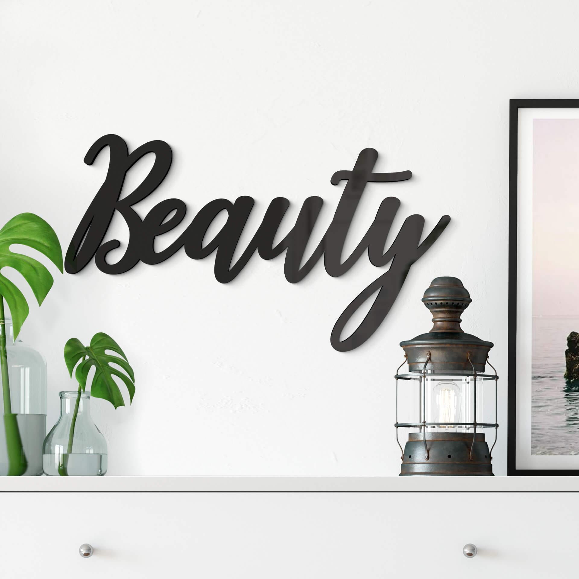 Letras acrílicas - Belleza