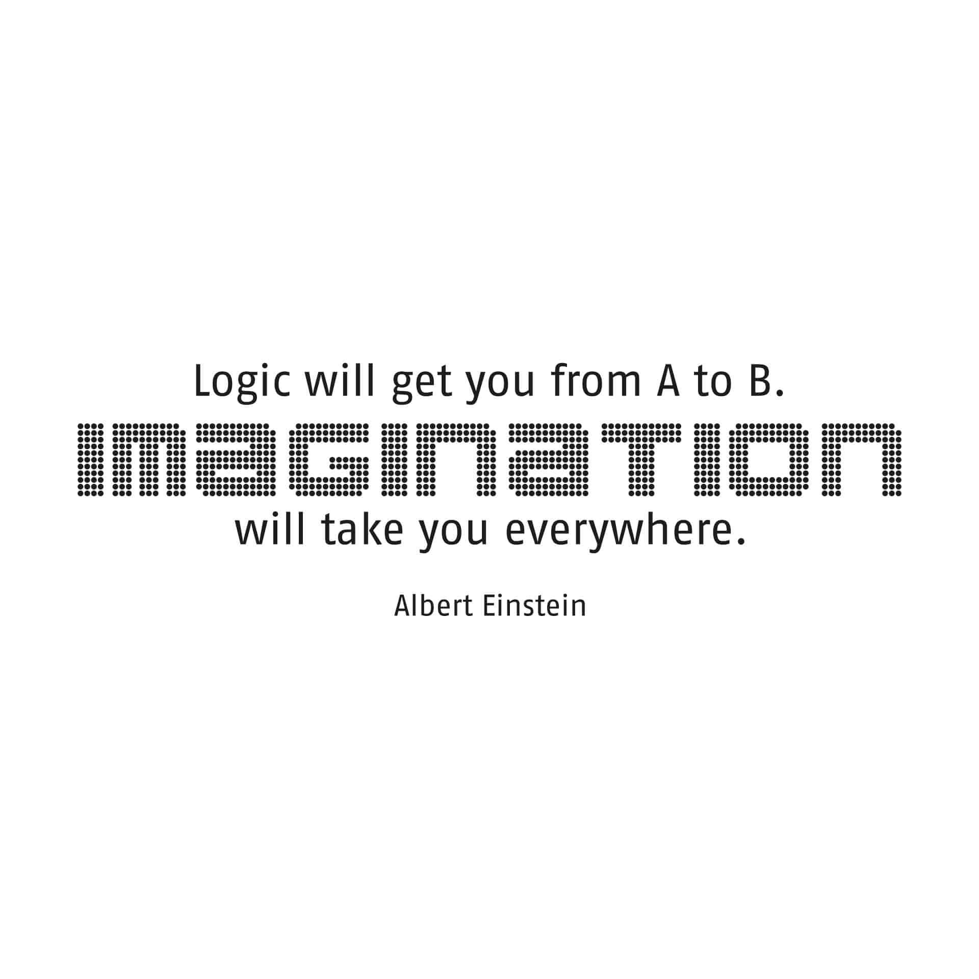 Adesivo murale  Logic will get you...