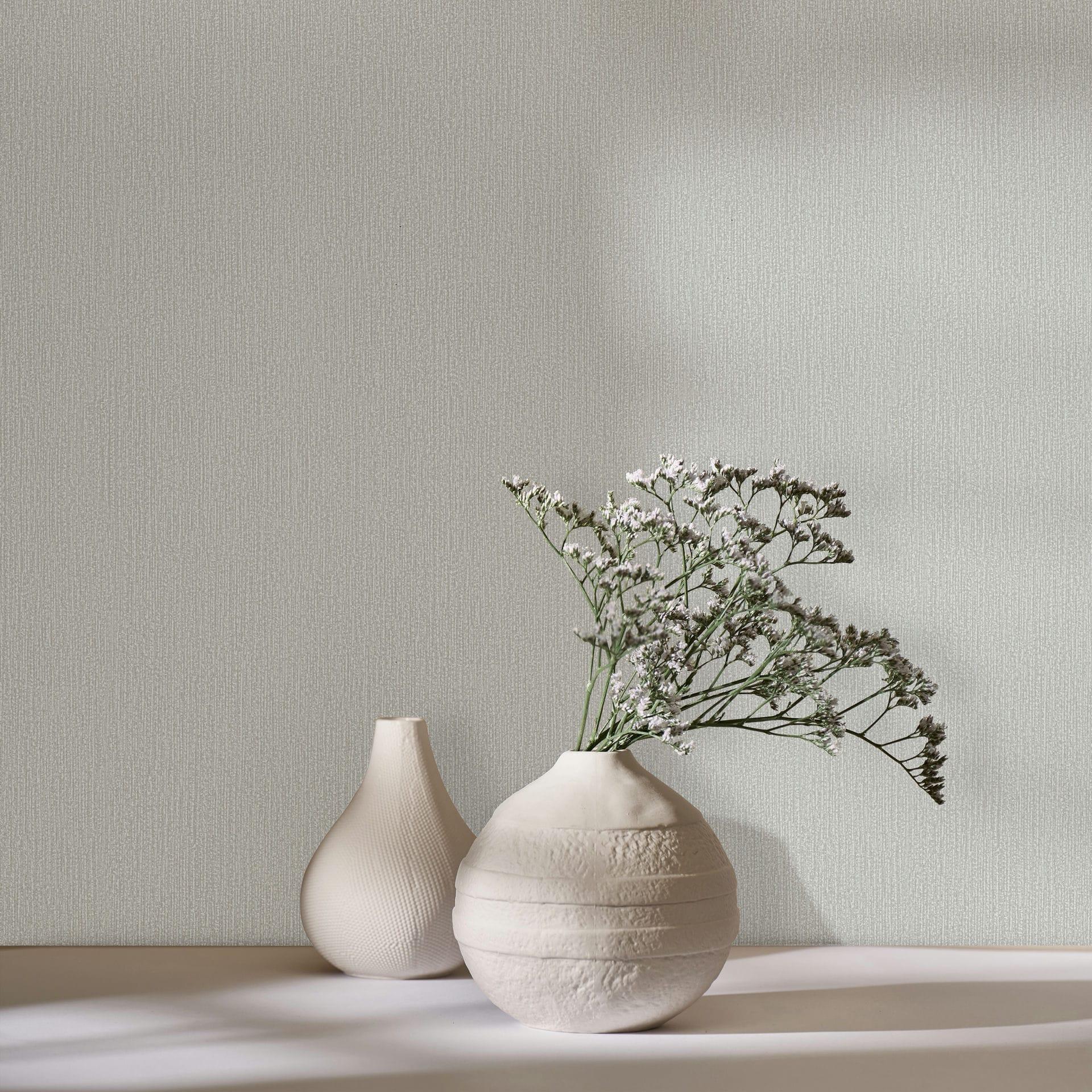 Ikke-vævet tapet i beige struktureret almindelig moderne