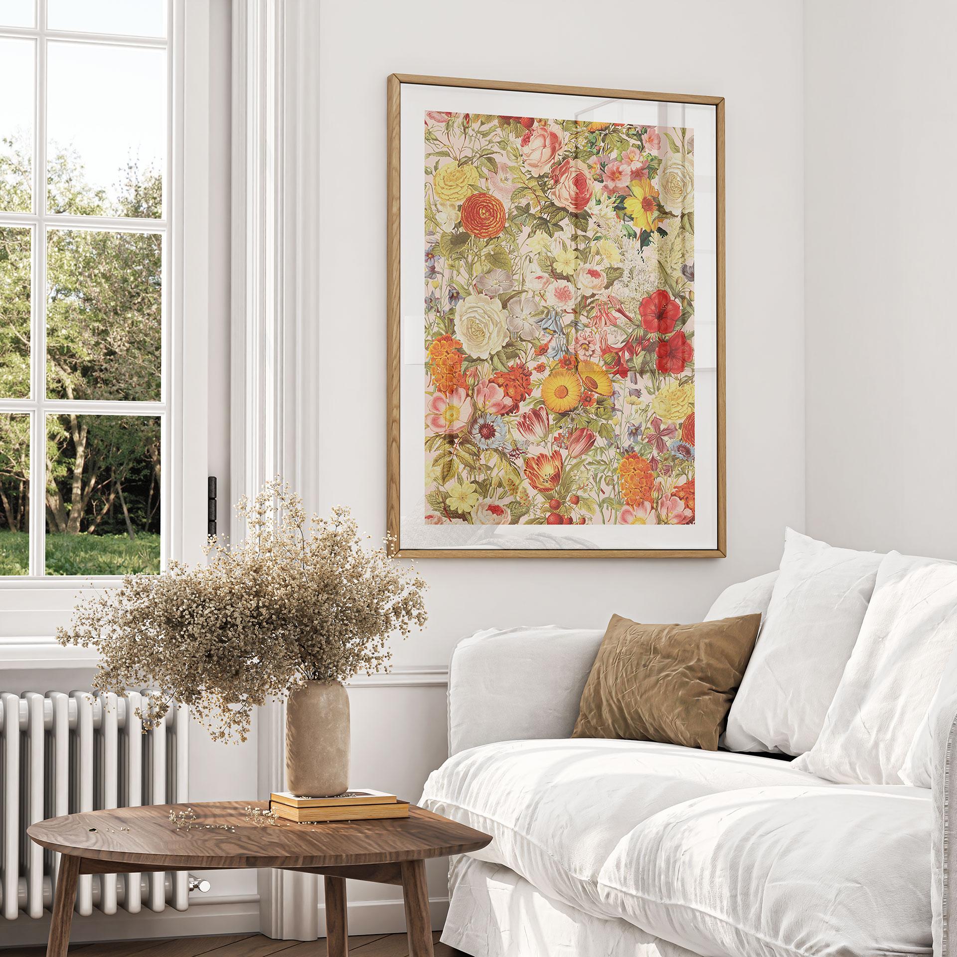Póster Collage de flores de colores - Frida Floral Studio