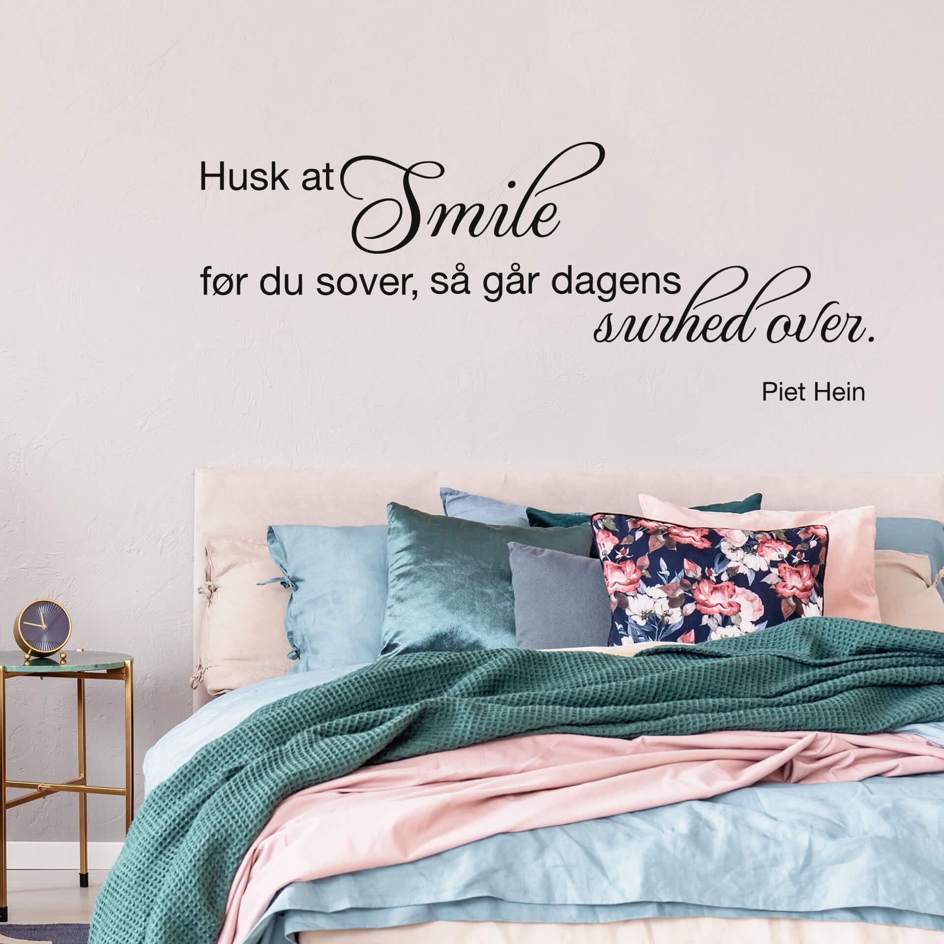 Wallsticker - Husk at smile...
