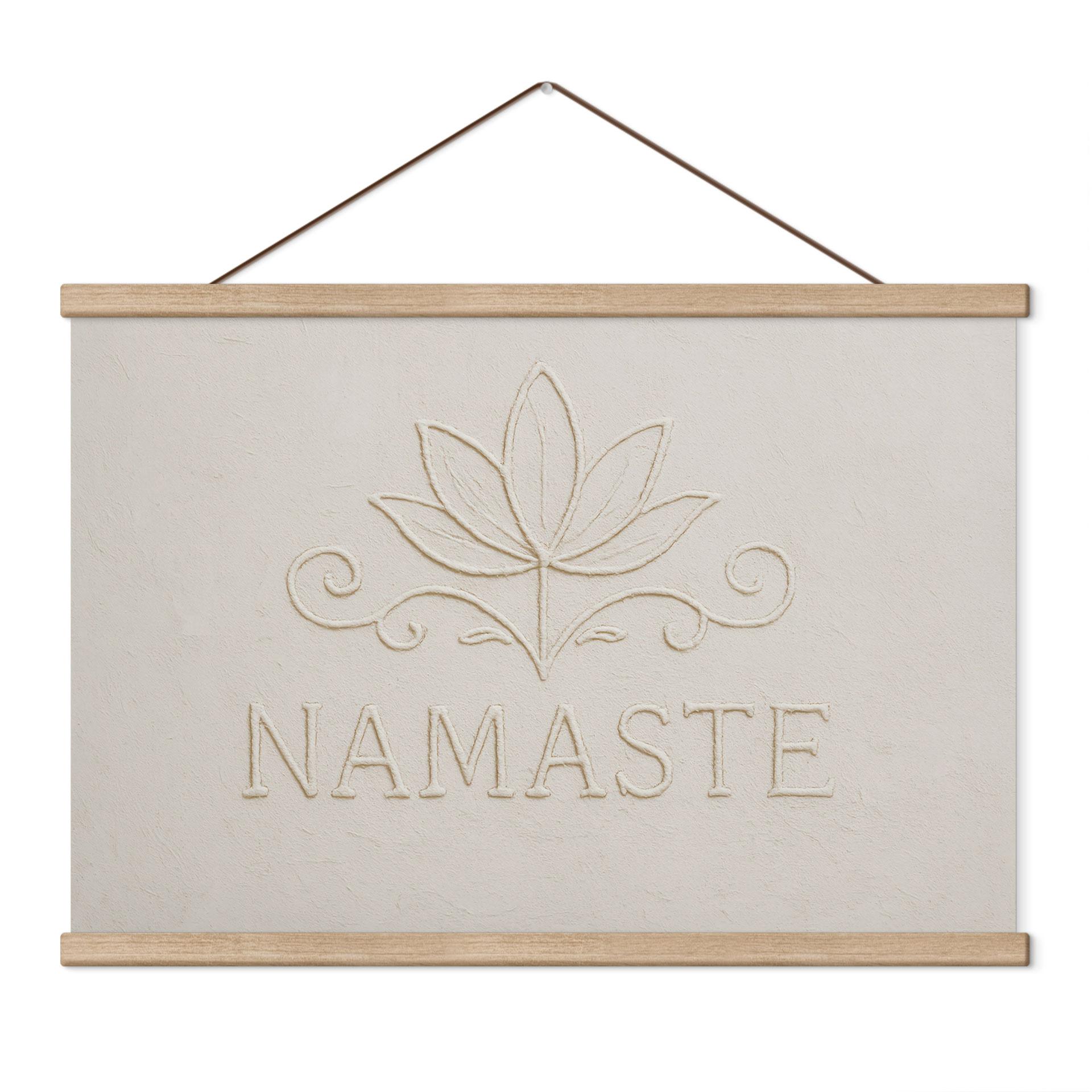 Stoffbild Namaste mit Lotus - Treechild