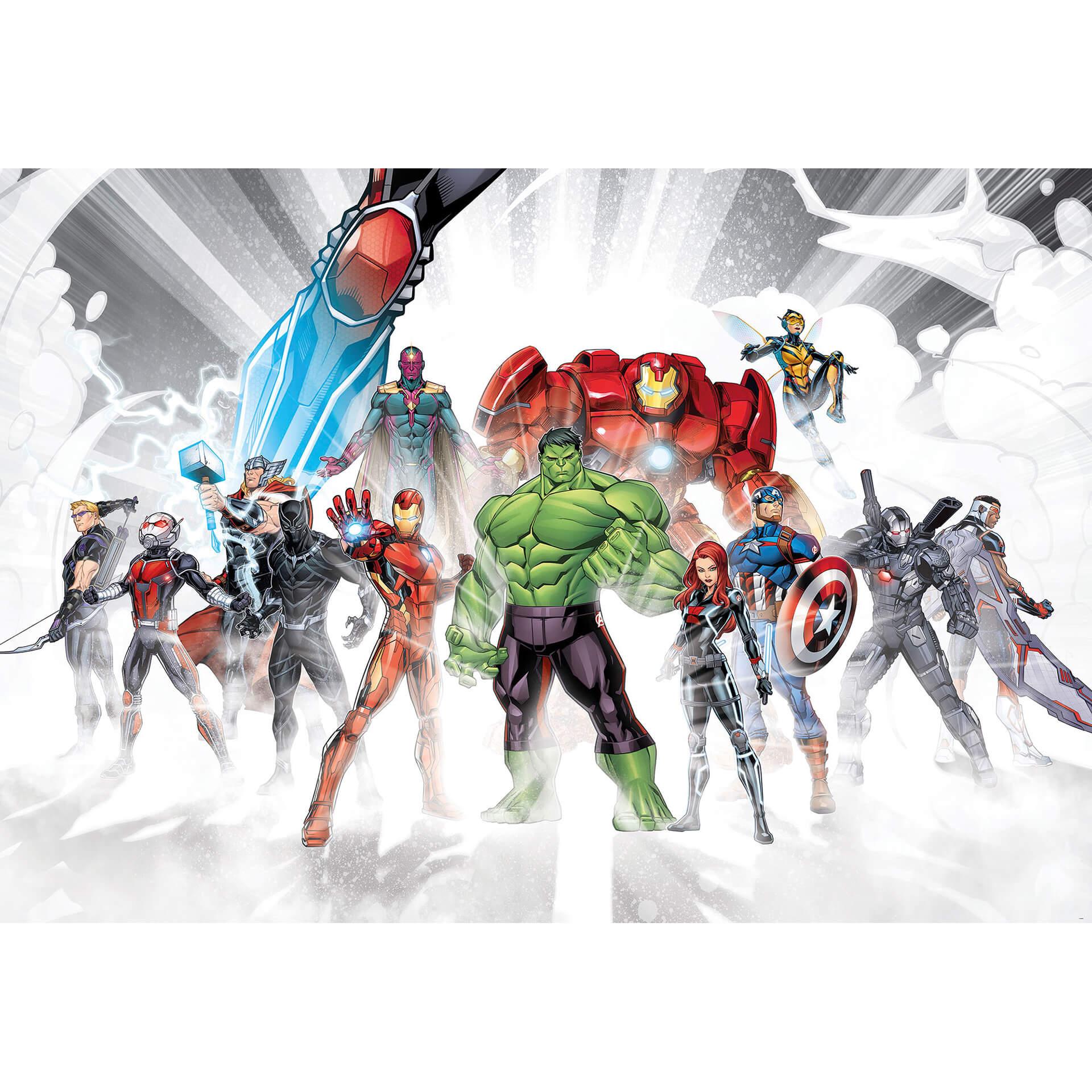 Papier Behang - Avengers Unite - 368 x 254 cm