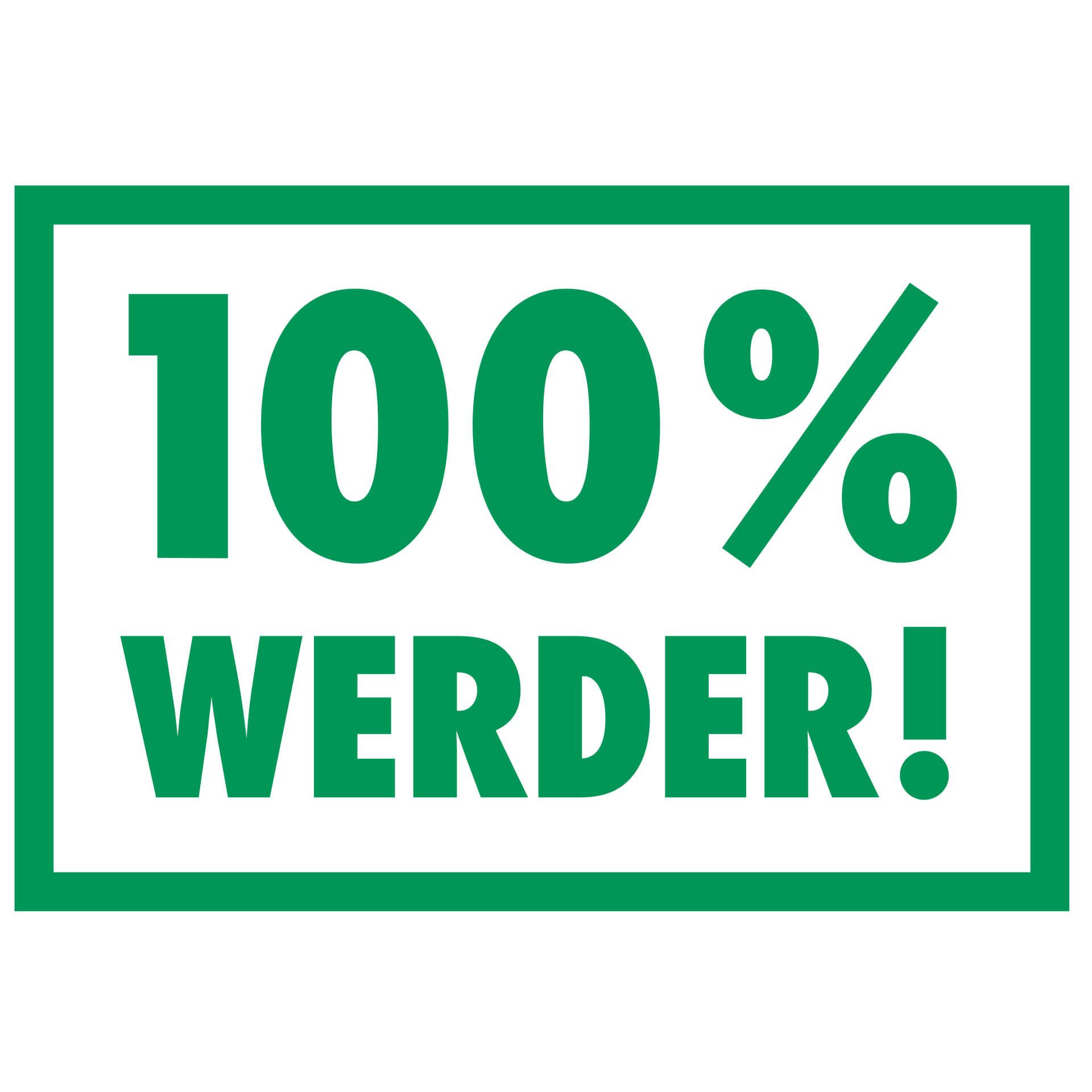 Wandtattoo Werder Bremen 100 Prozent