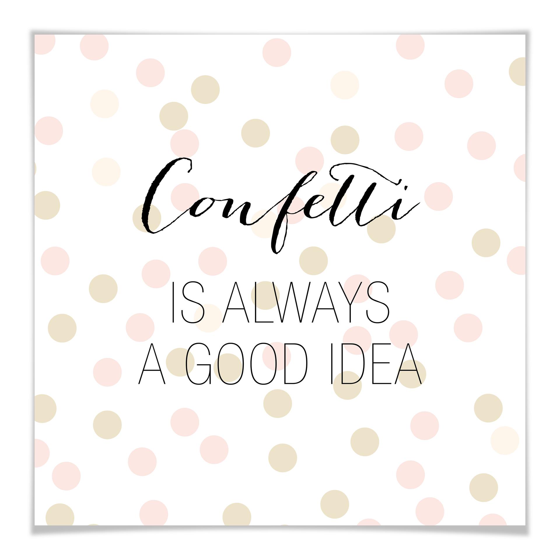 Confetti & Cream poster - Konfetti är alltid en bra idé