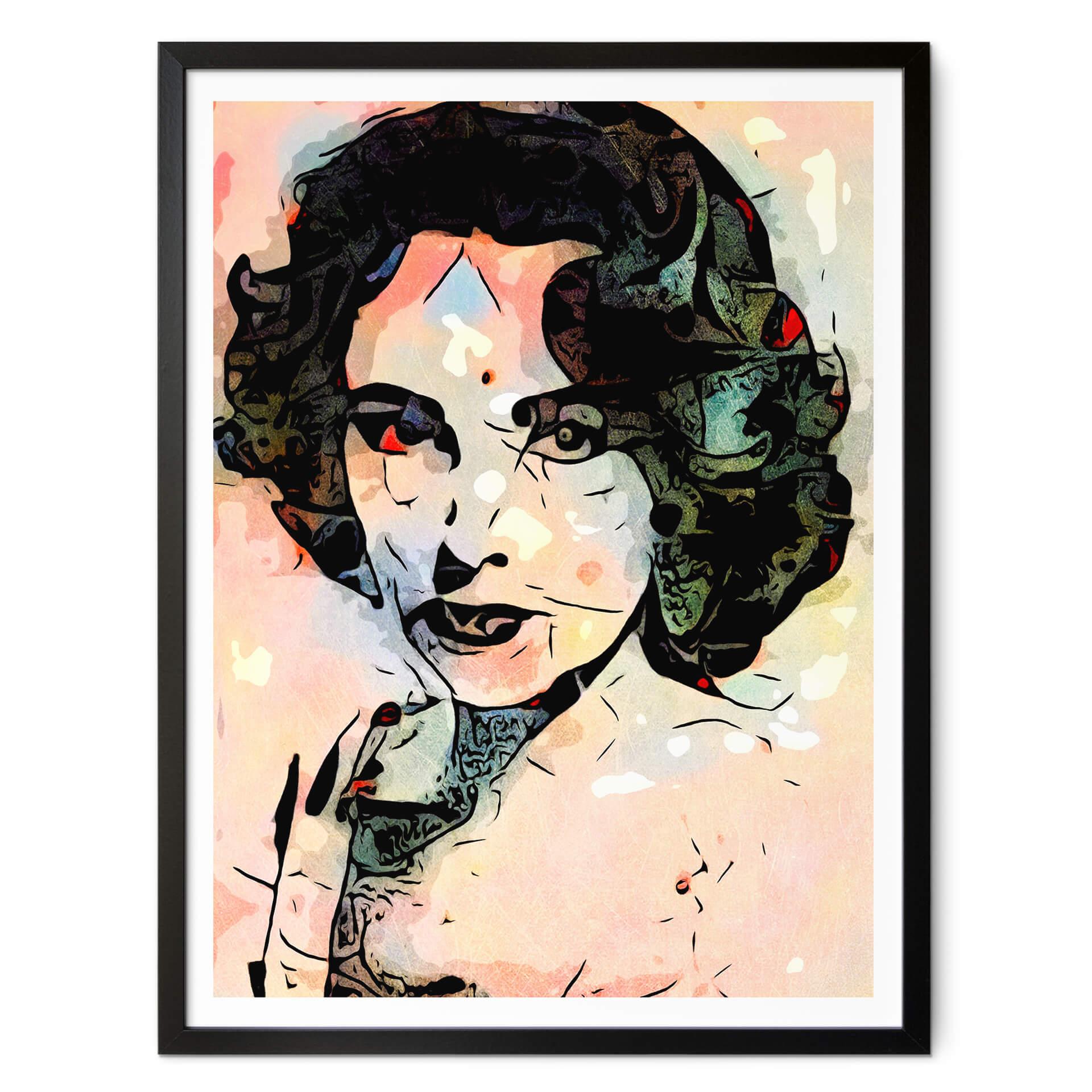 Poster Zamart - Hyllning till Miro - Liz Taylor