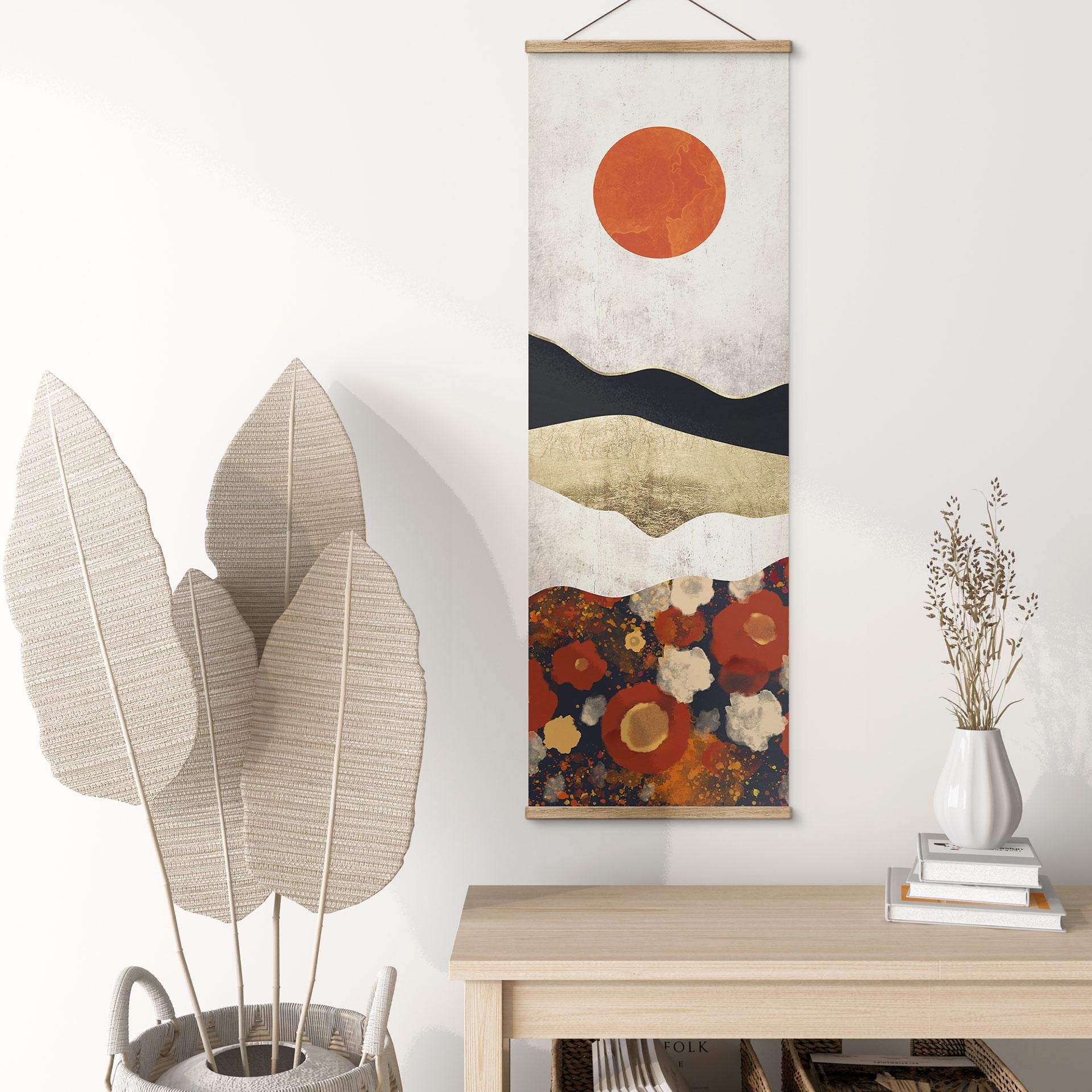 Tekstil plakat Efterårsagtigt bjerglandskab - SpaceFrog Designs