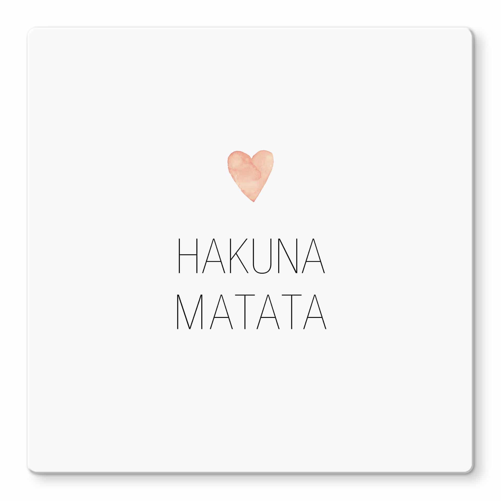 Glasschilderij Confetti & Cream - Hakuna Matata