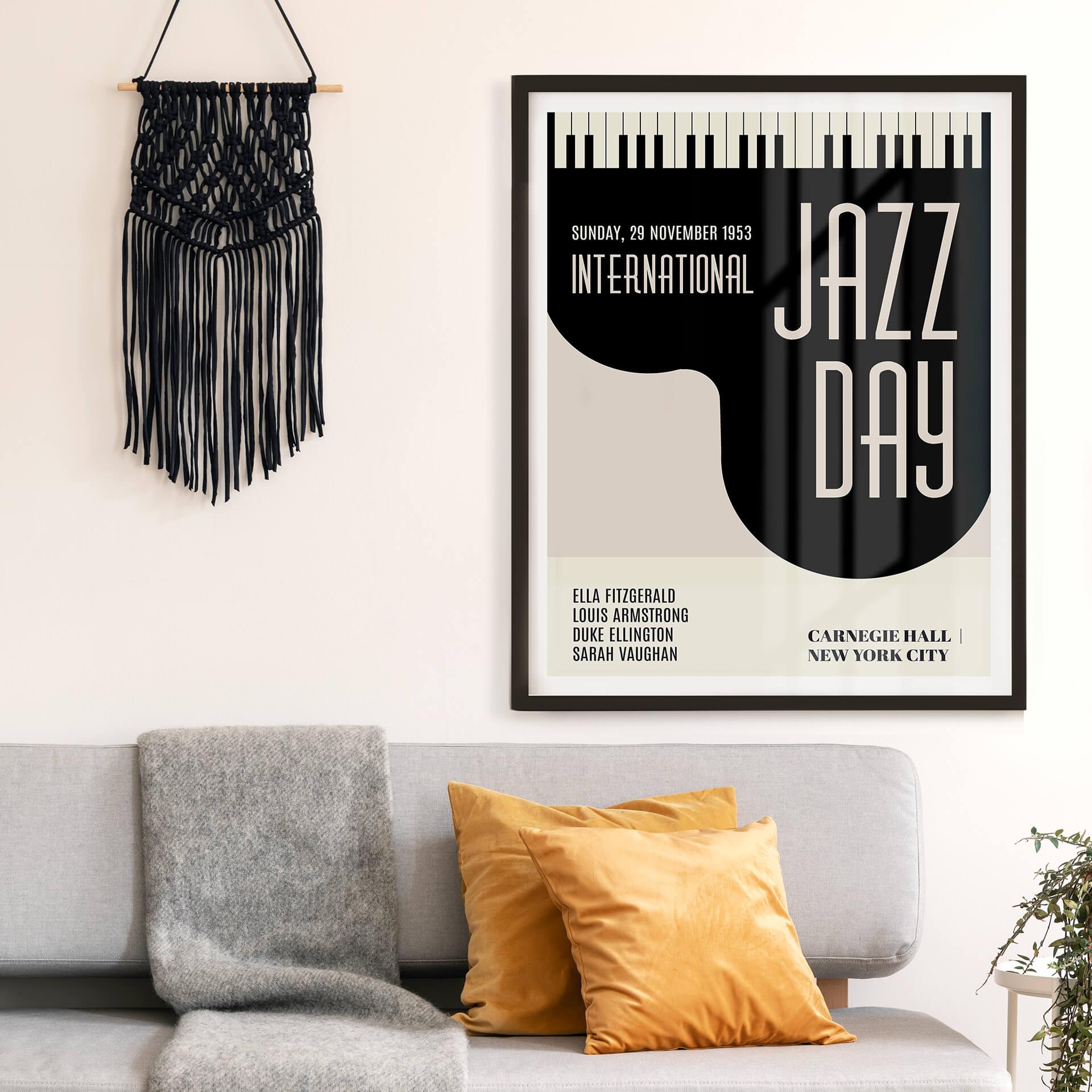 Póster Kubistika - Día del Jazz