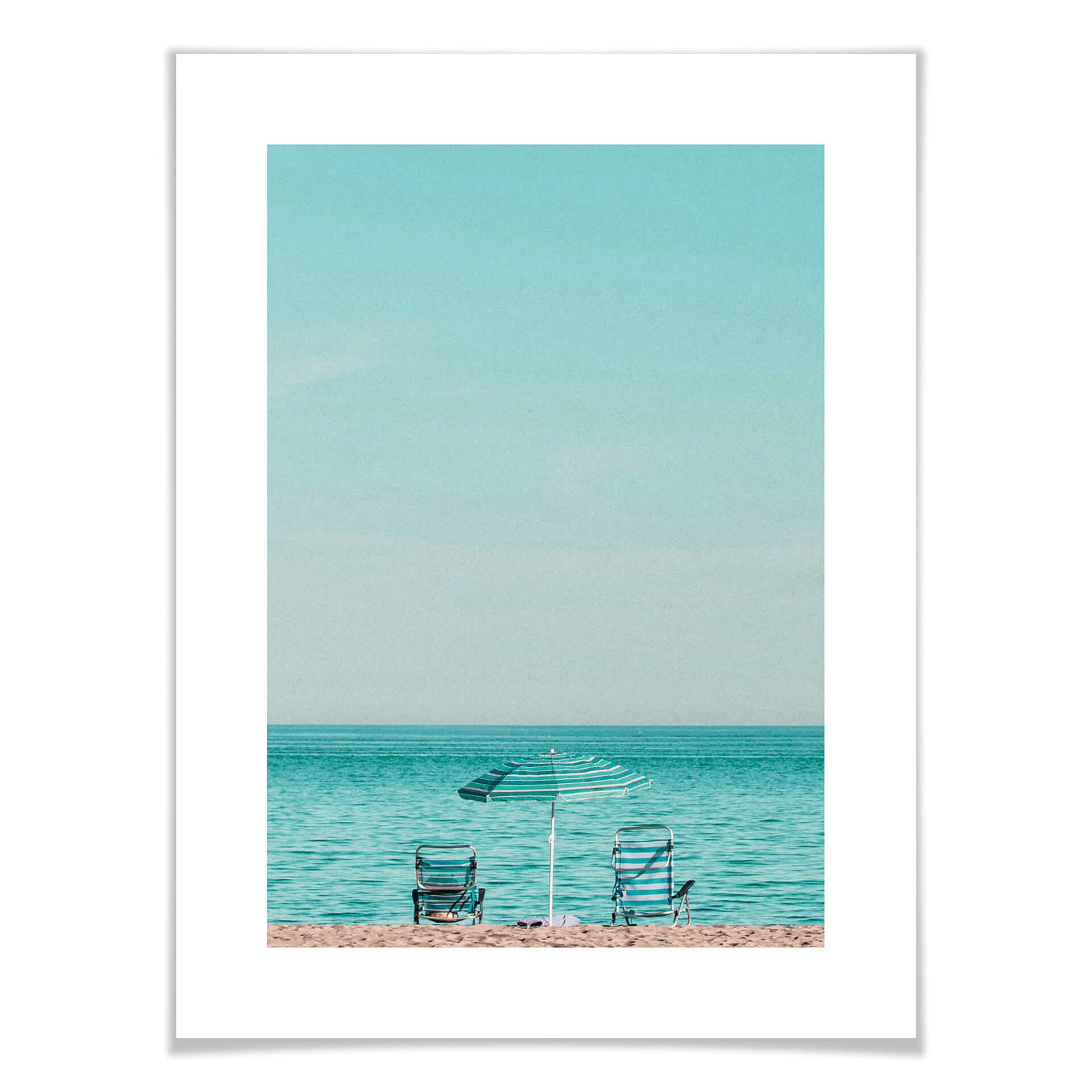 Plakat na plaży