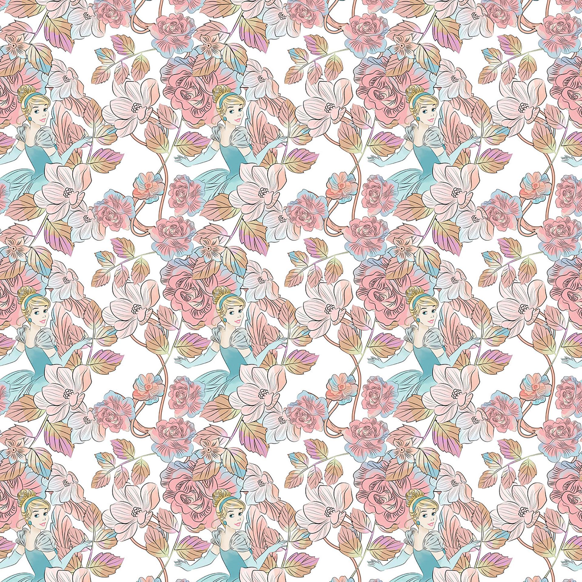 Non-woven tapet - Askepot Blomst - 200 x 280 cm