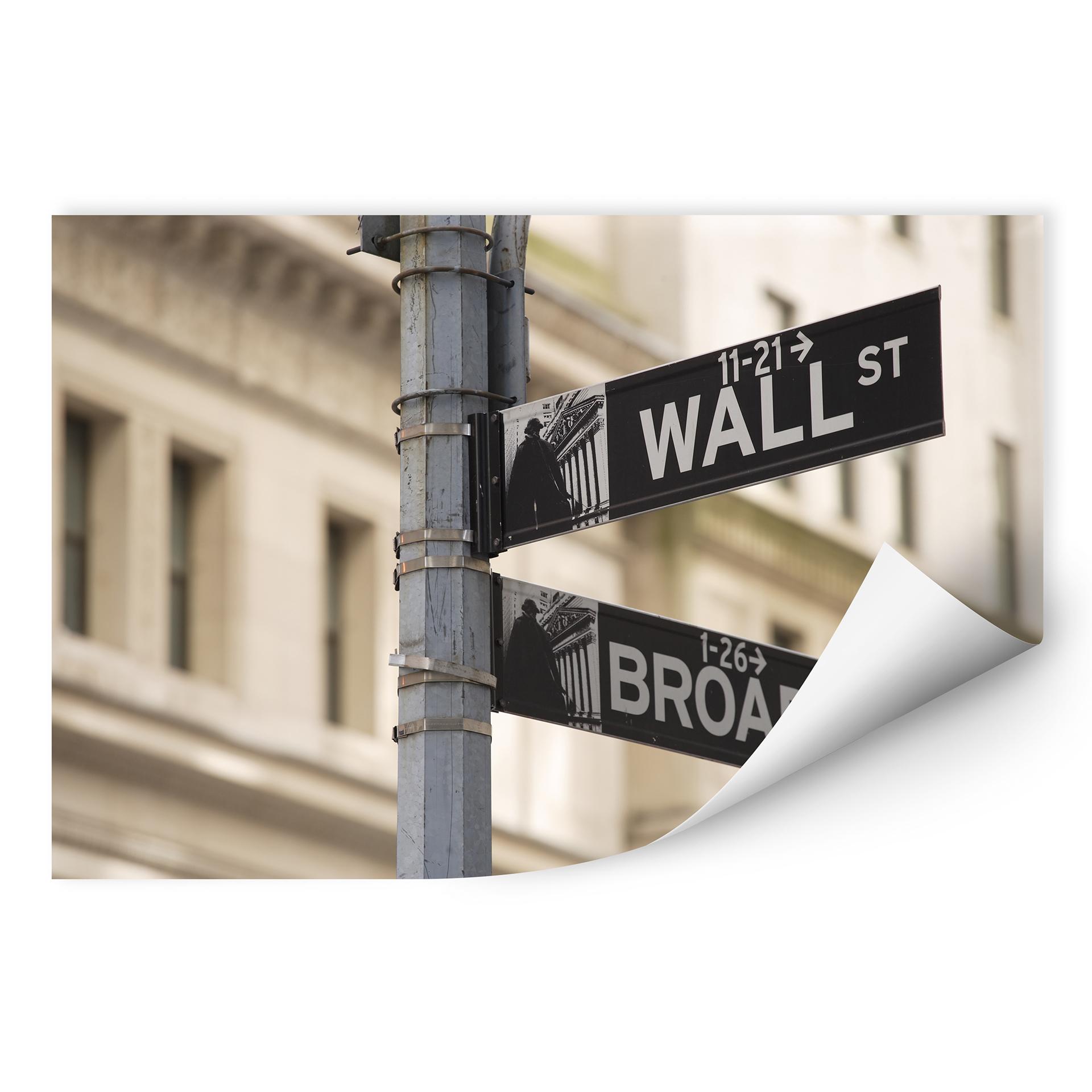 Zelfklevende Poster - Wallstreet