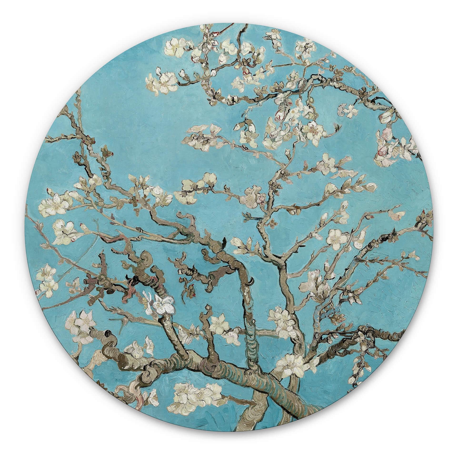 Wandcirkel van Gogh - Amandelbloesem