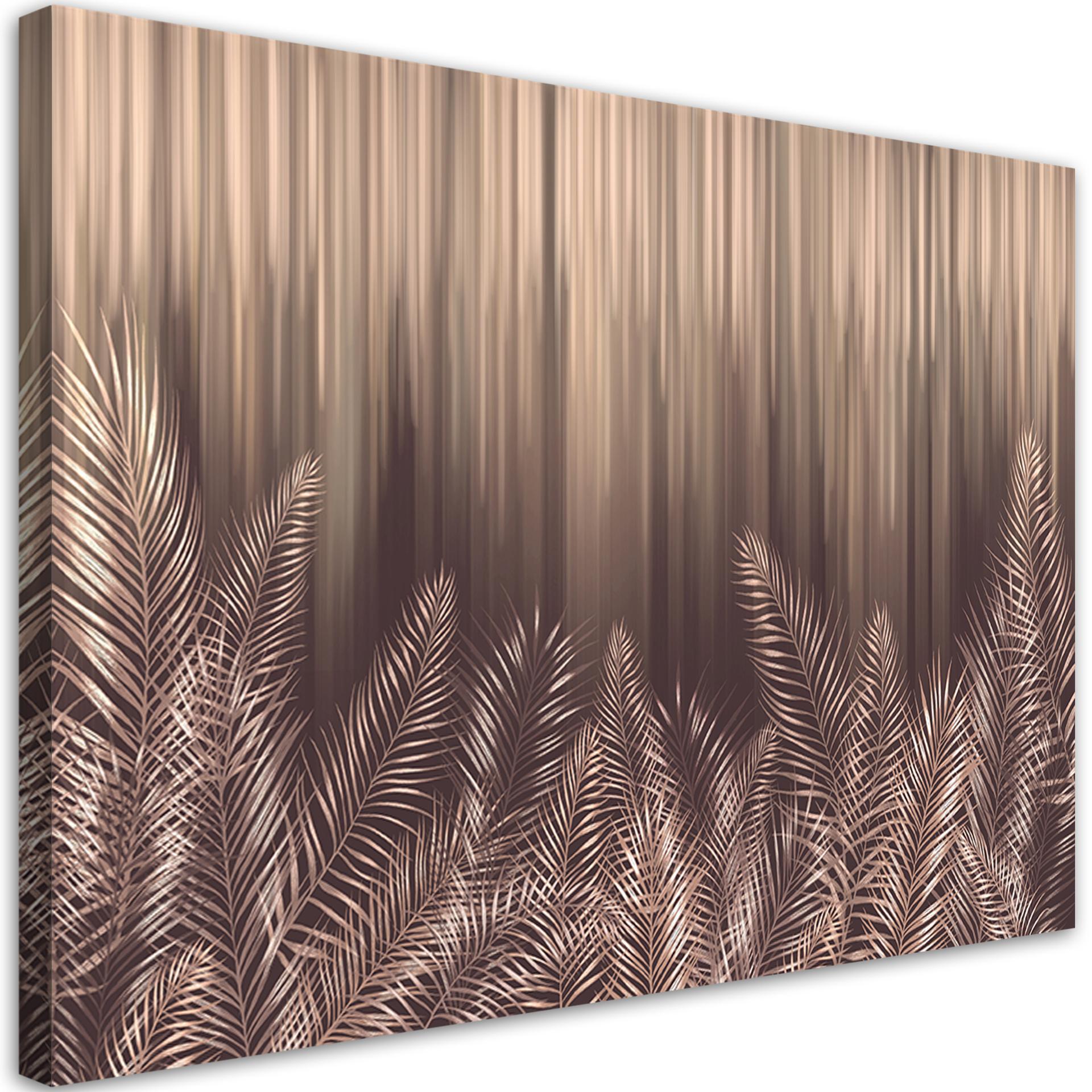 Canvasbillede, Eksotiske 3D palmeblade