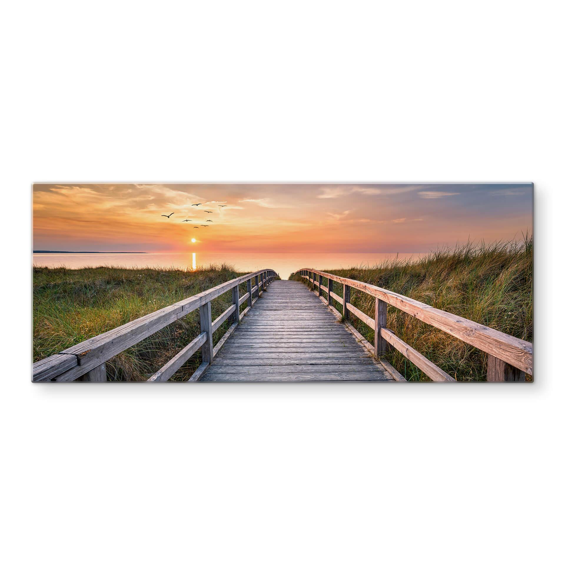 Stænkplade Klitter ved Solnedgang - Panorama
