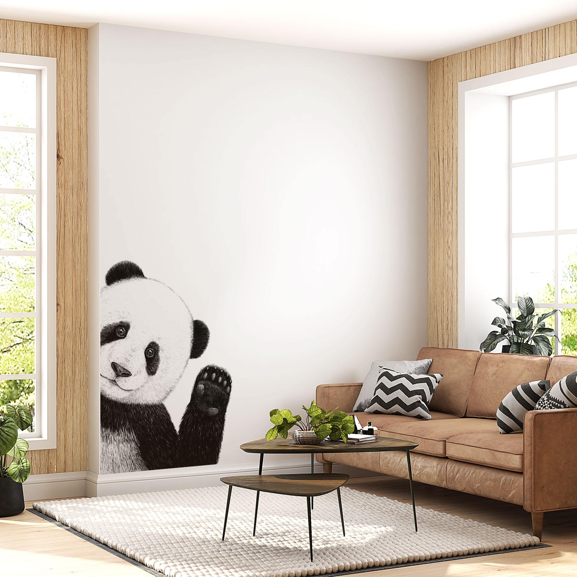 Wandtattoo Winkender Panda - Korenkova