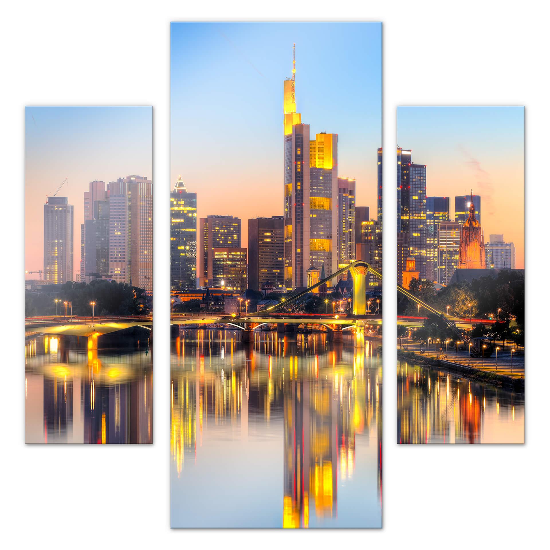 Akrylbillede Frankfurt Lights (3-delt)