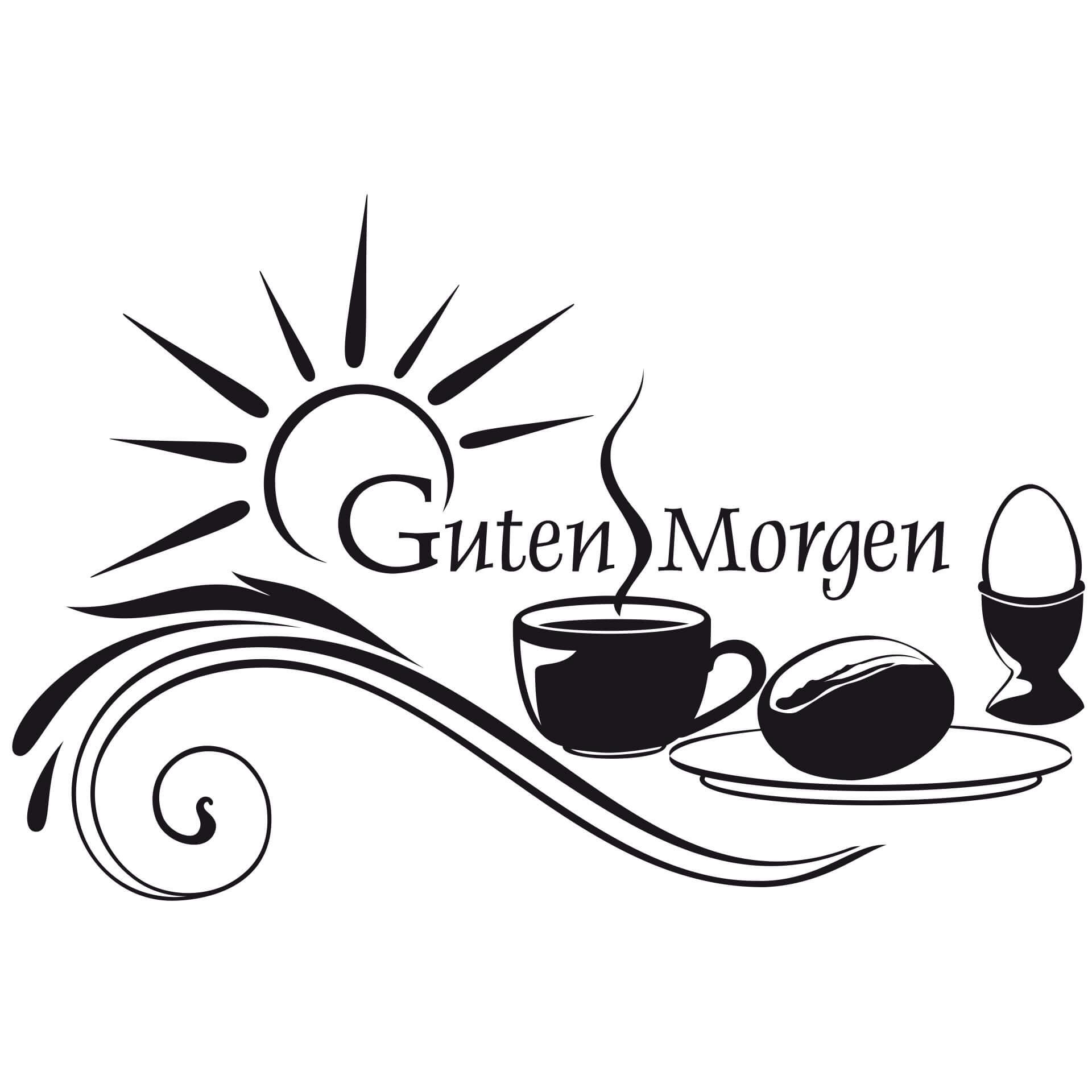 Wandtattoo Guten Morgen 1